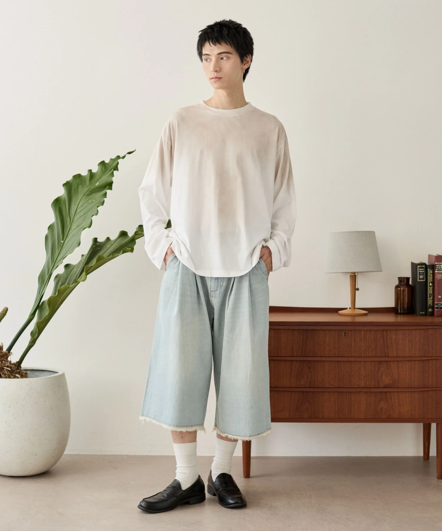 クロップドワイドデニムパンツ - Image 12