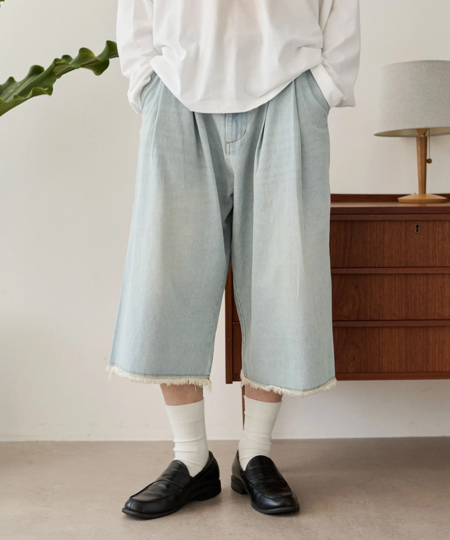 クロップドワイドデニムパンツ - Image 9