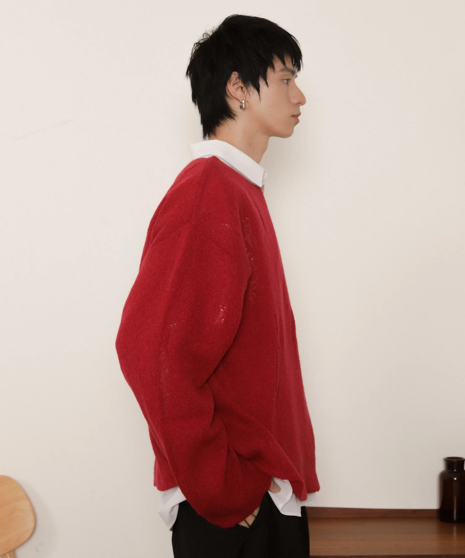 ダブルガーゼダメージプルオーバー - Image 11