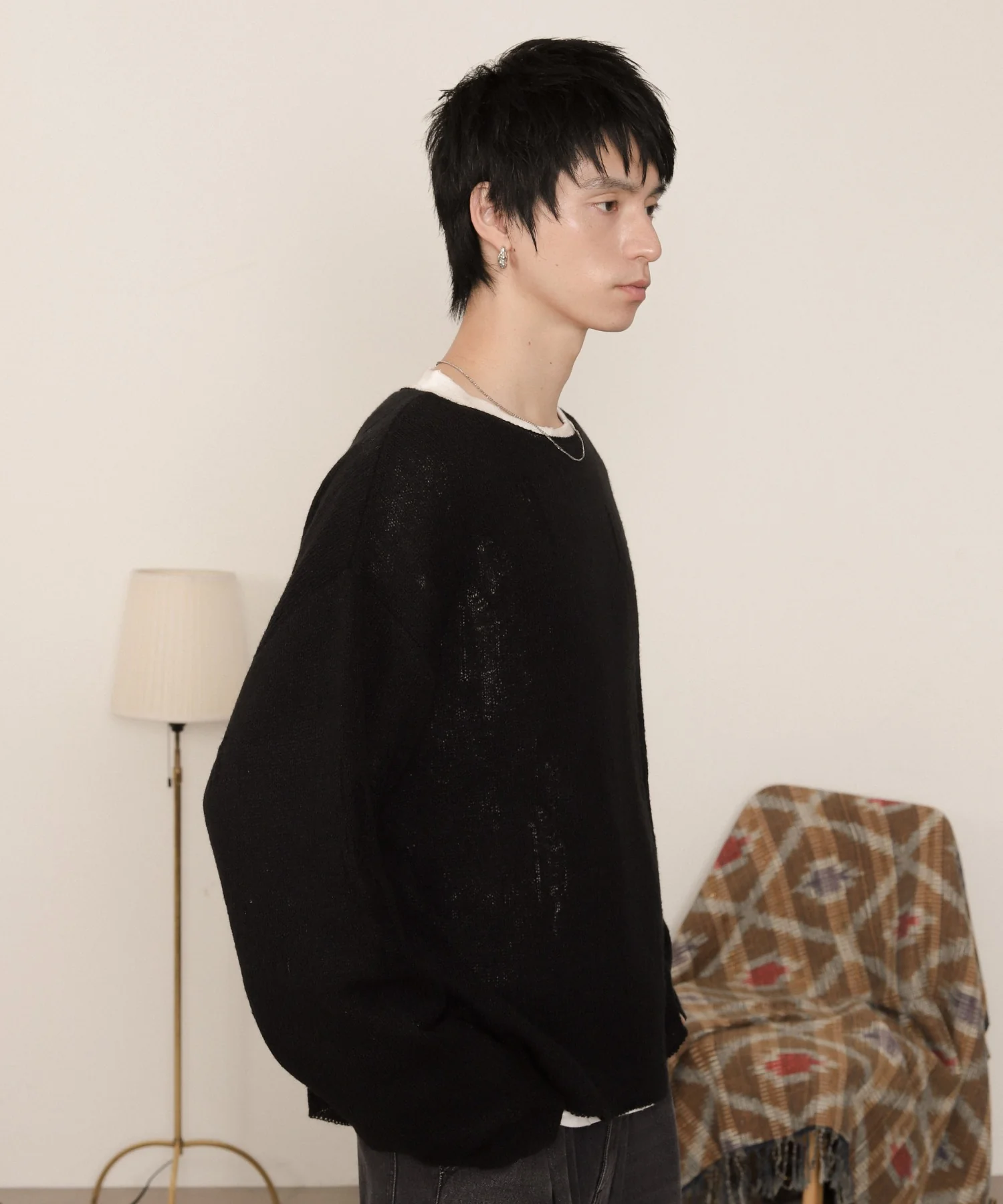 ダブルガーゼダメージプルオーバー - Image 19