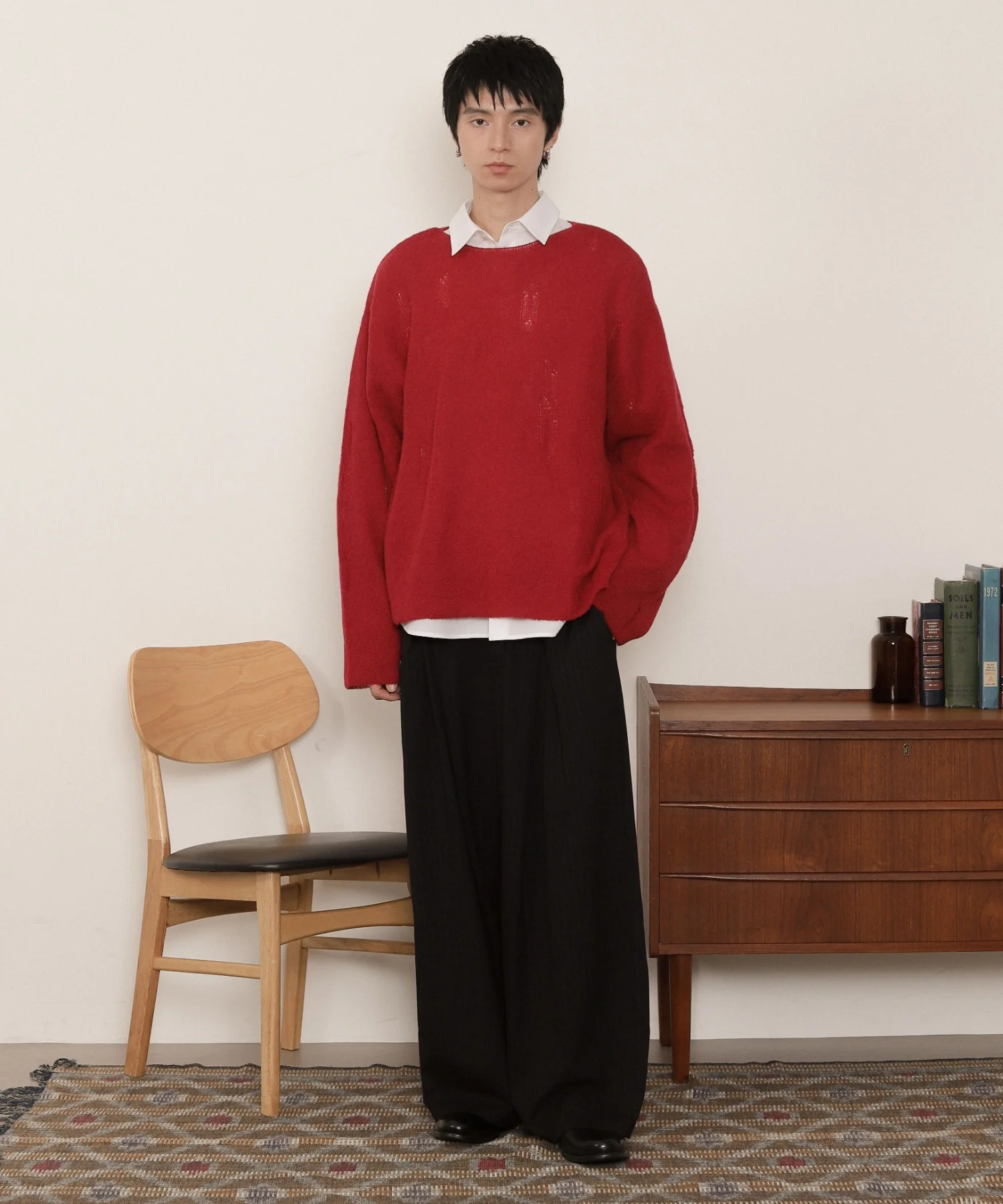 ダブルガーゼダメージプルオーバー - Image 3