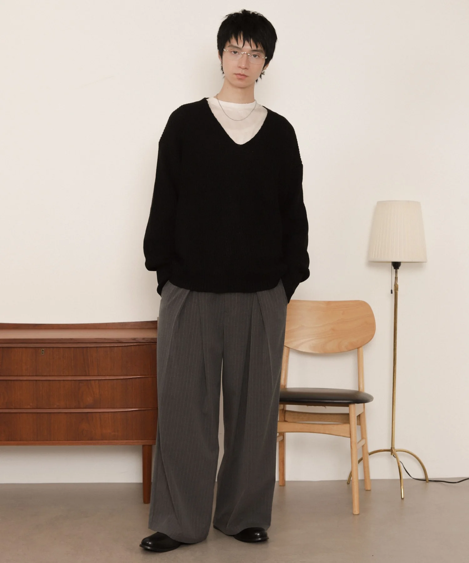 エルボーパッチVネックプルオーバー - Image 4