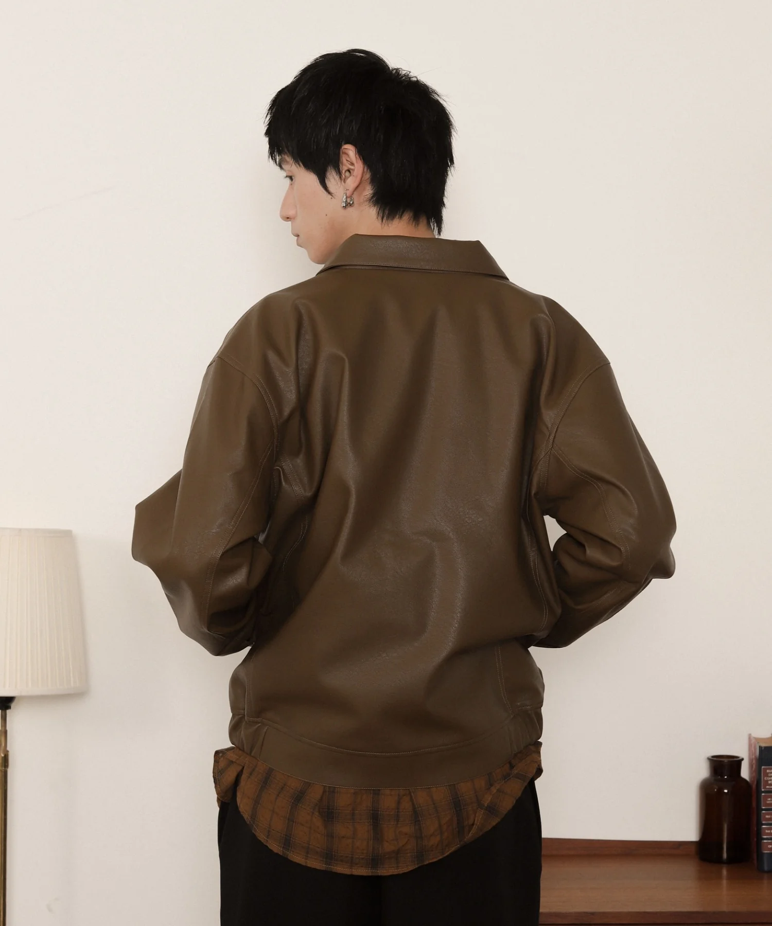 PUダブルZIPブルゾン - Image 11
