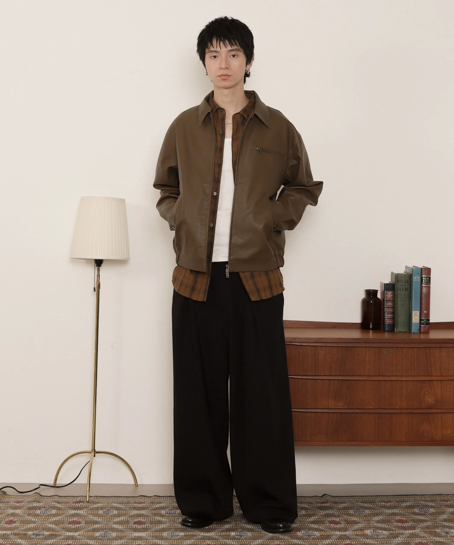 PUダブルZIPブルゾン - Image 3