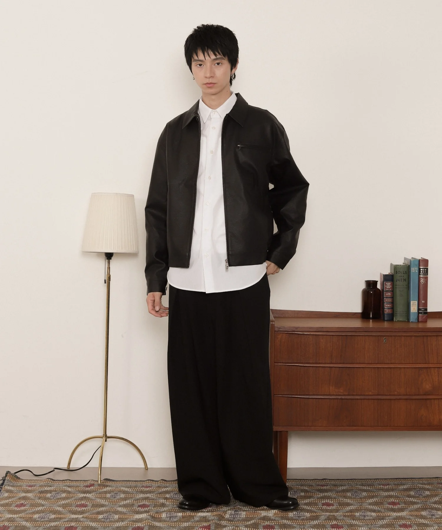 PUダブルZIPブルゾン - Image 4