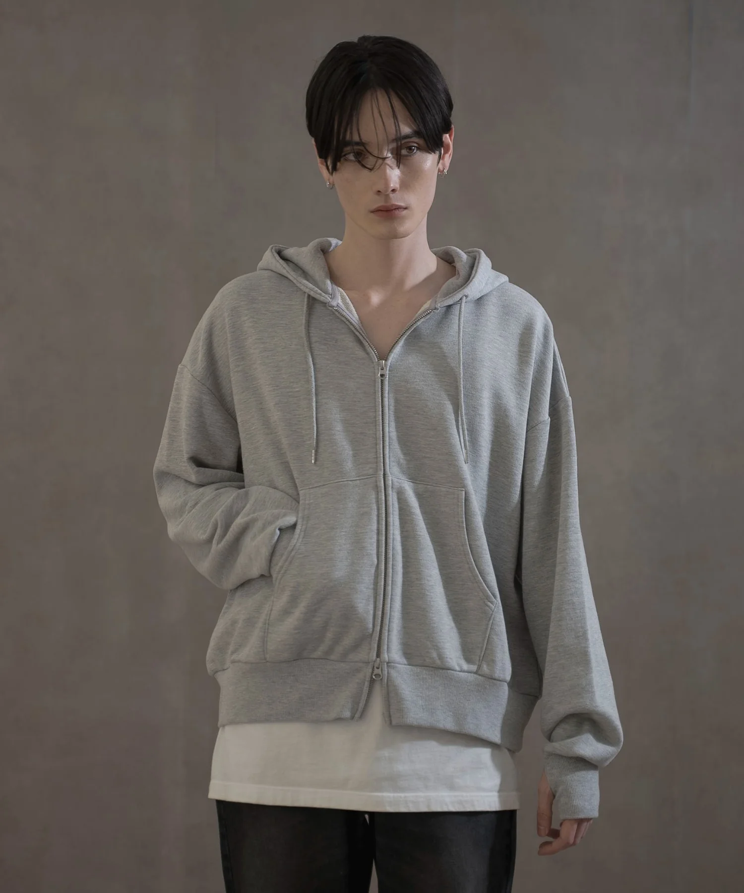 ショートダブルZIPパーカー - Image 11