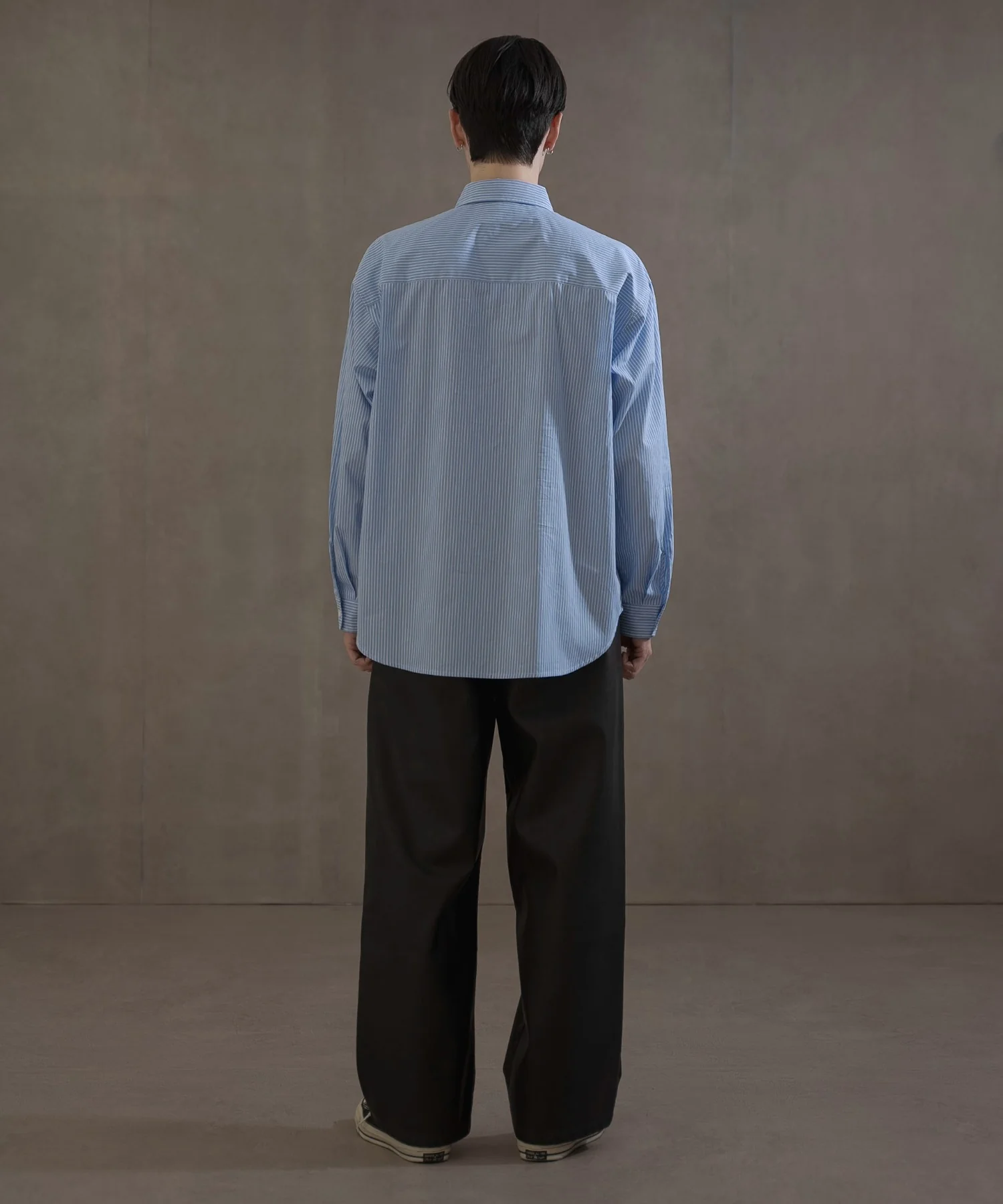 ネクタイ付きストライプシャツ（LS） - Image 7