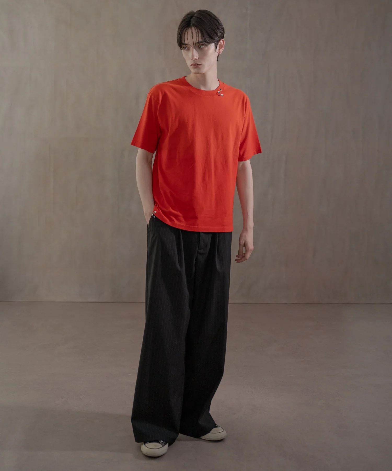 ピンストライプタックワイドスラックス - Image 7