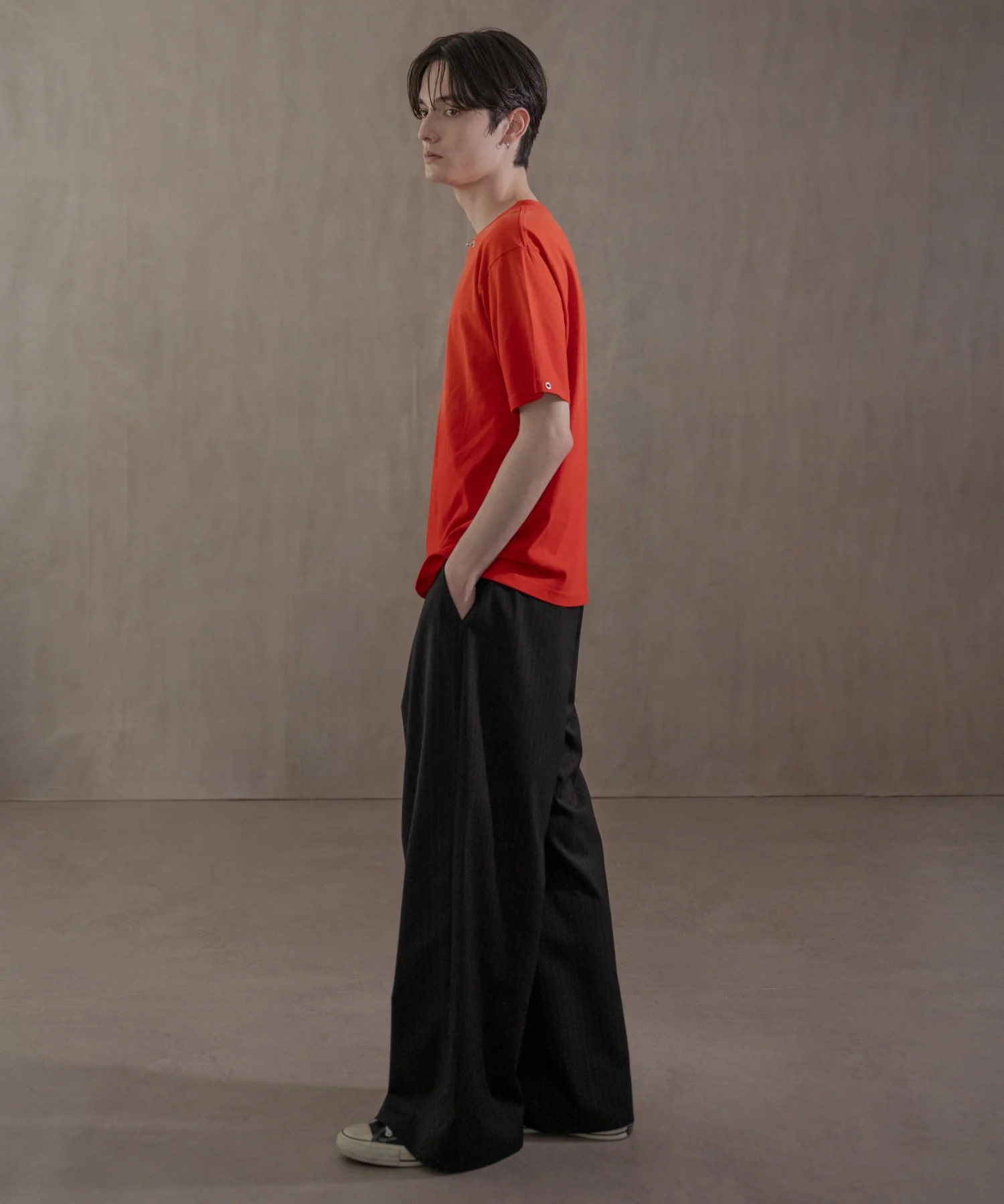 ピンストライプタックワイドスラックス - Image 9