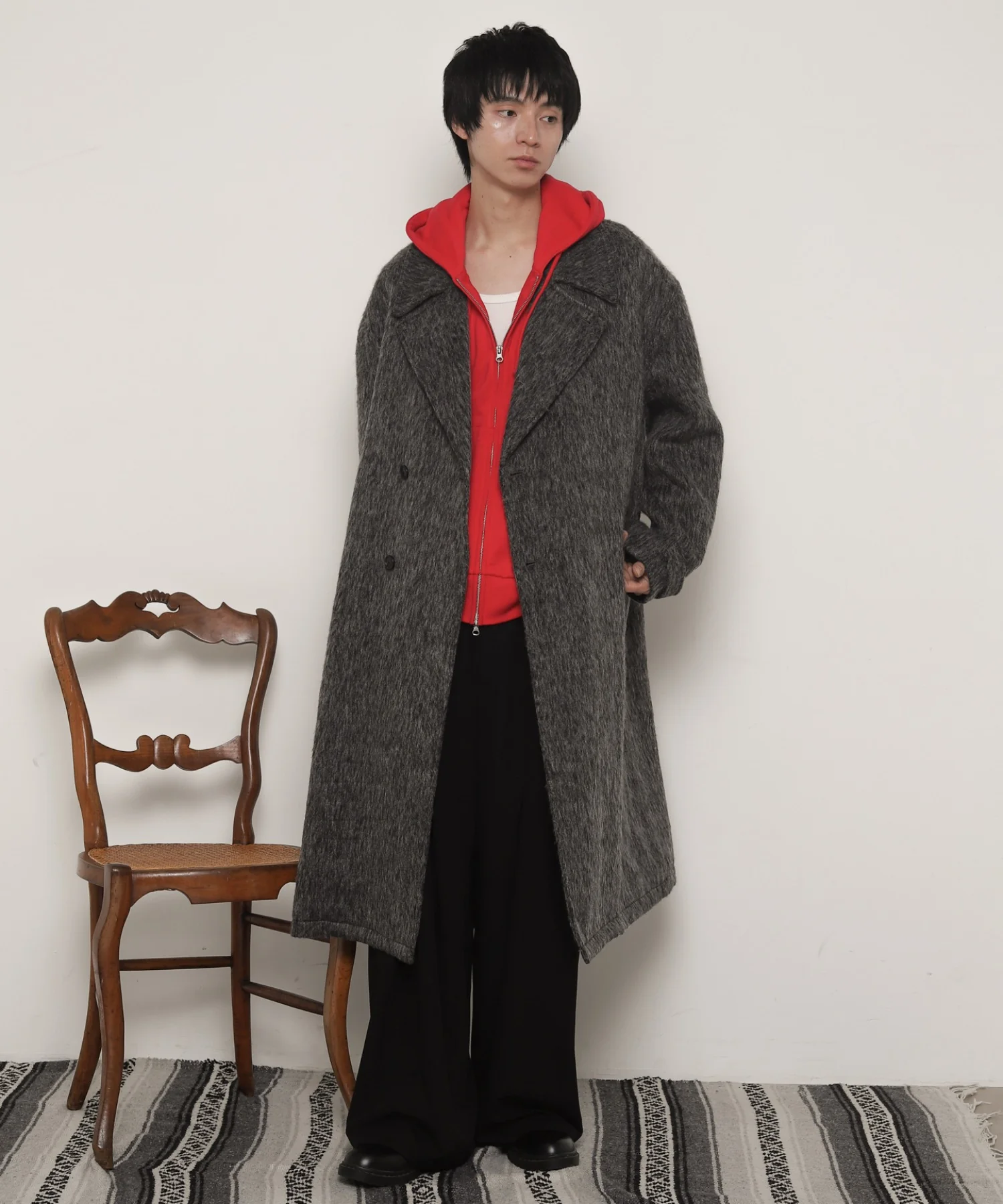 シャギーオーバーコート - Image 23
