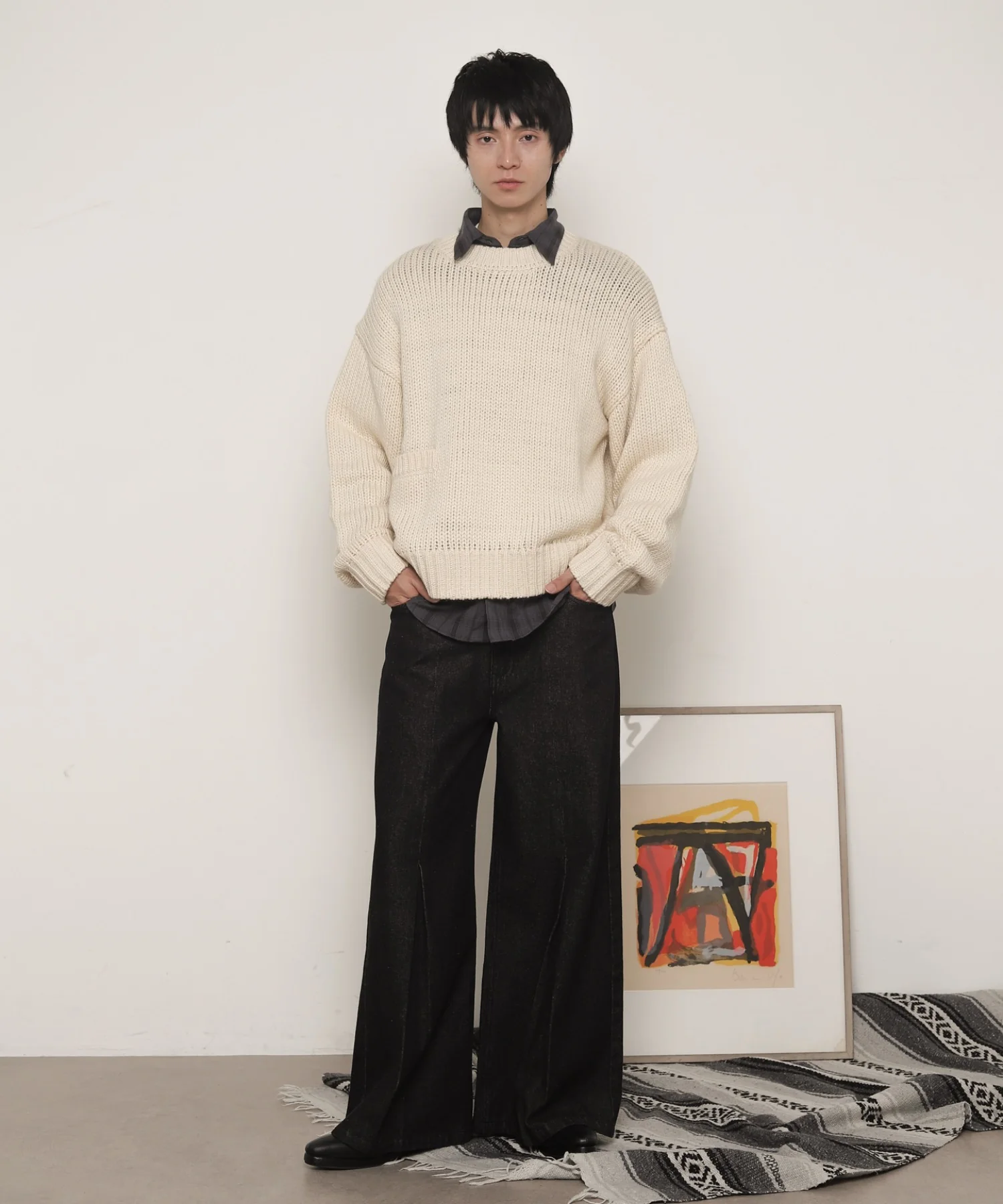 クロップドチャンキーニットプルオーバー - Image 24