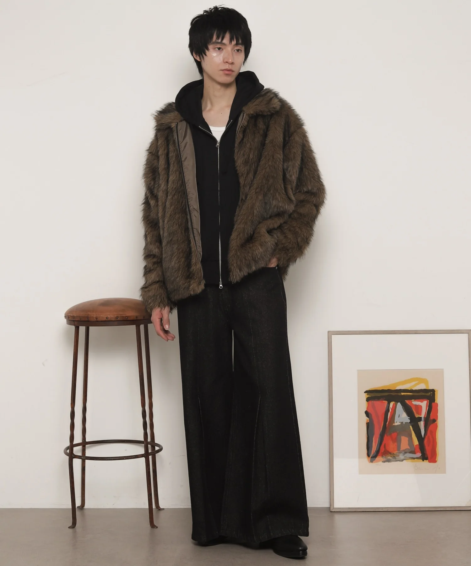 フェイクファーZIPブルゾン - Image 3