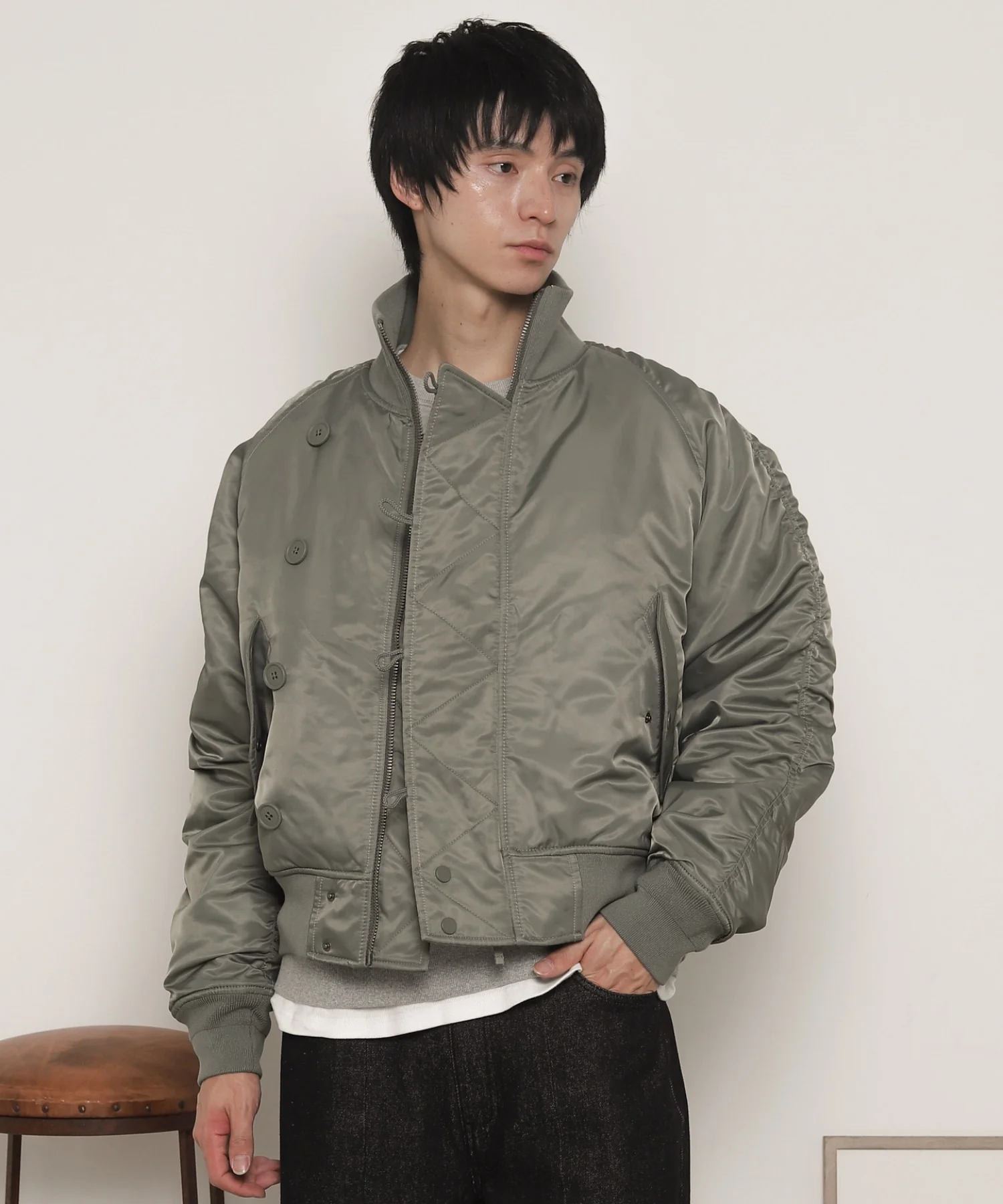 ナイロンスタンドブルゾン - Image 11