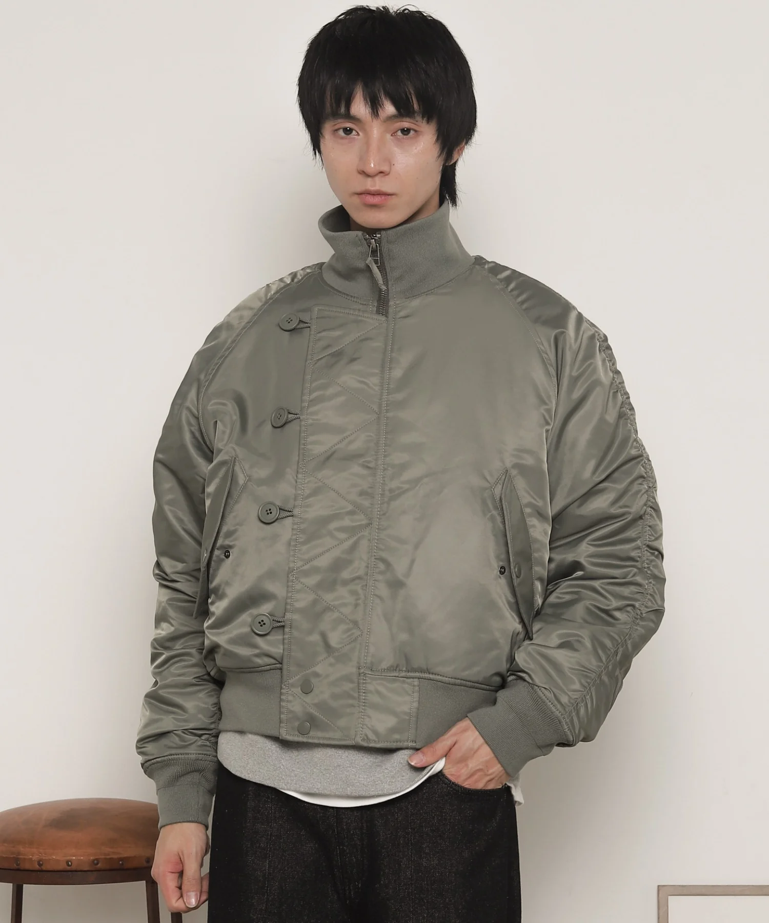 ナイロンスタンドブルゾン - Image 14
