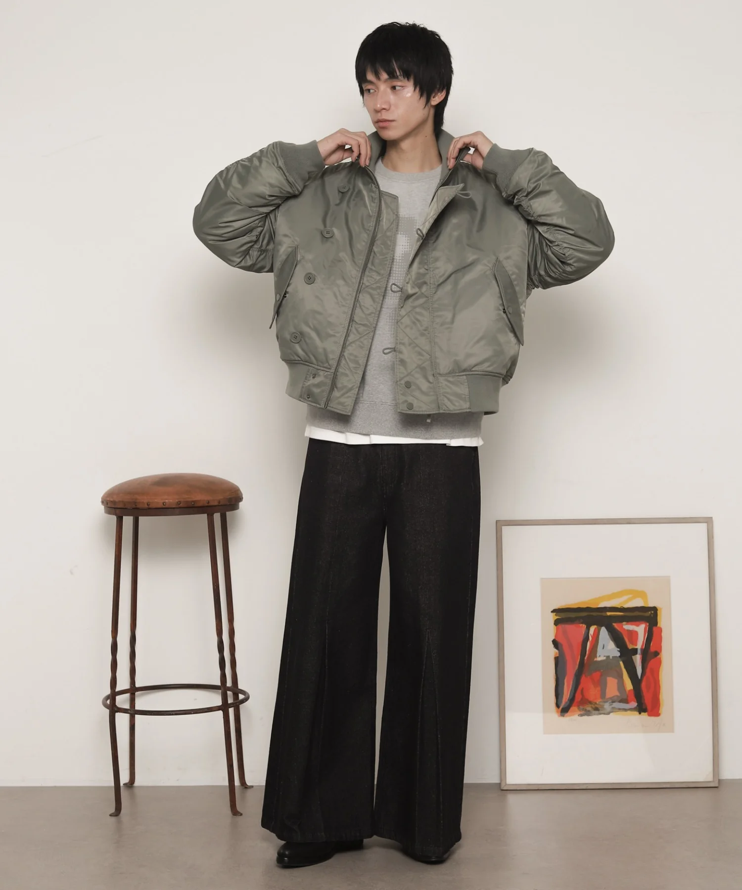 ナイロンスタンドブルゾン - Image 4