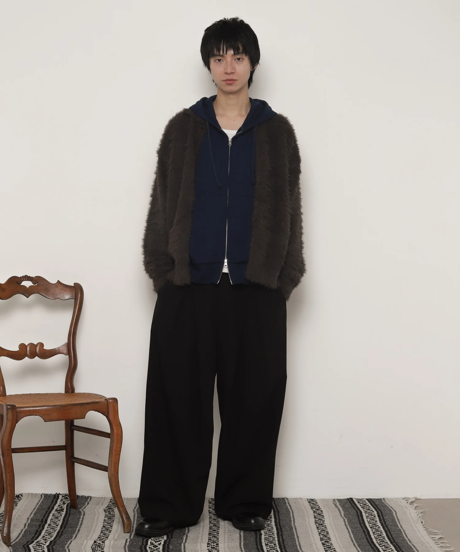 フェザーニットボタンシャツ - Image 3