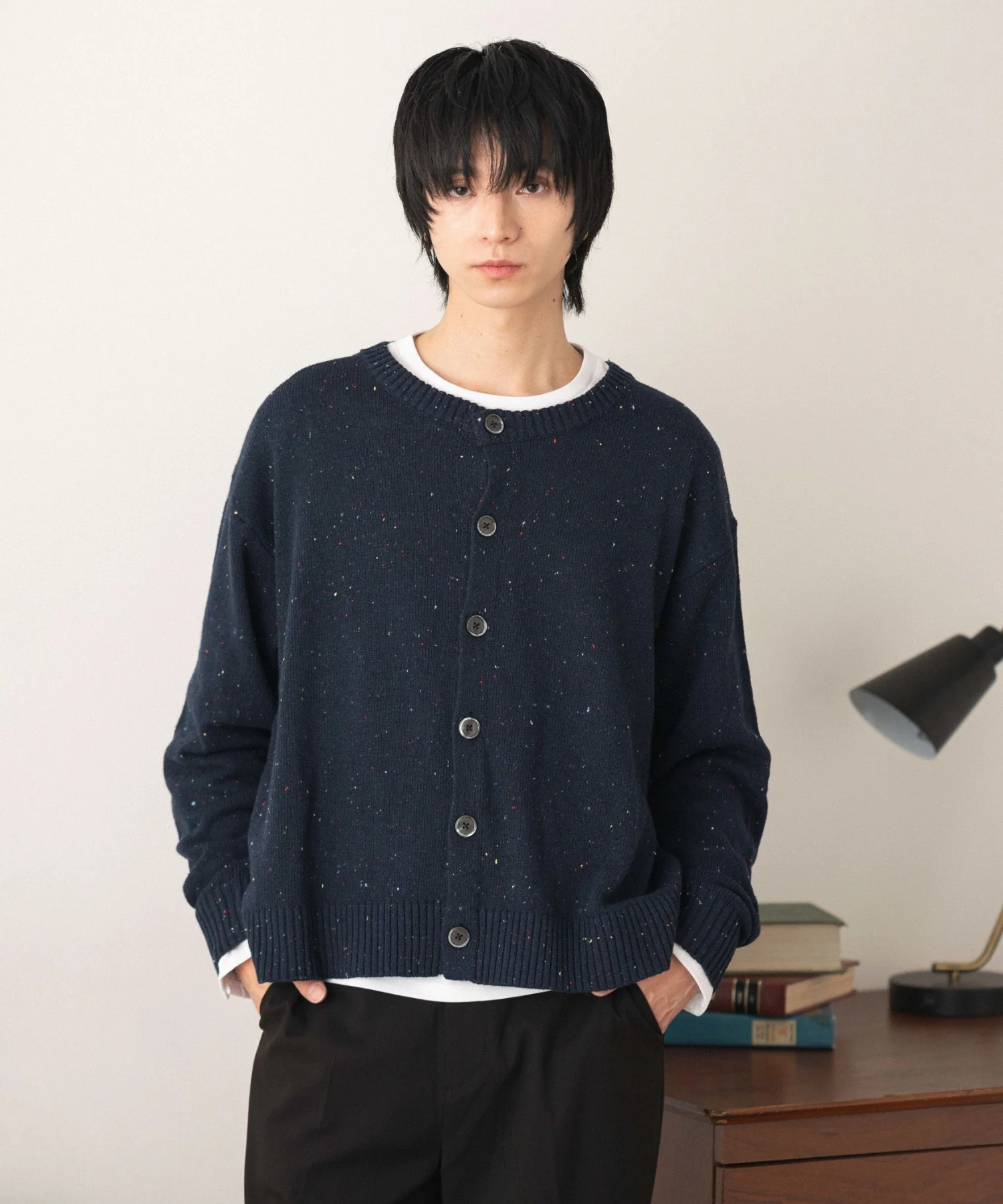 ネップクルーネックカーディガン - Image 10