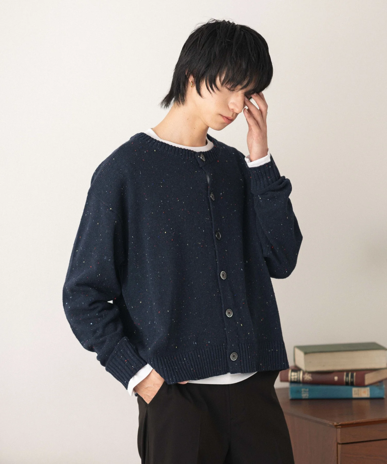 ネップクルーネックカーディガン - Image 11