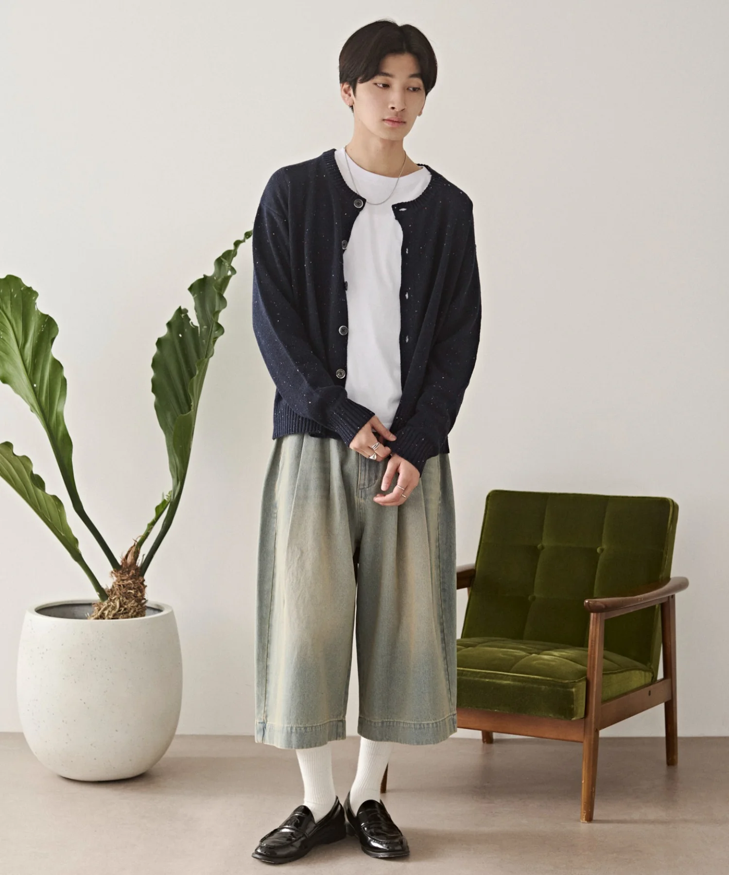 ネップクルーネックカーディガン - Image 25