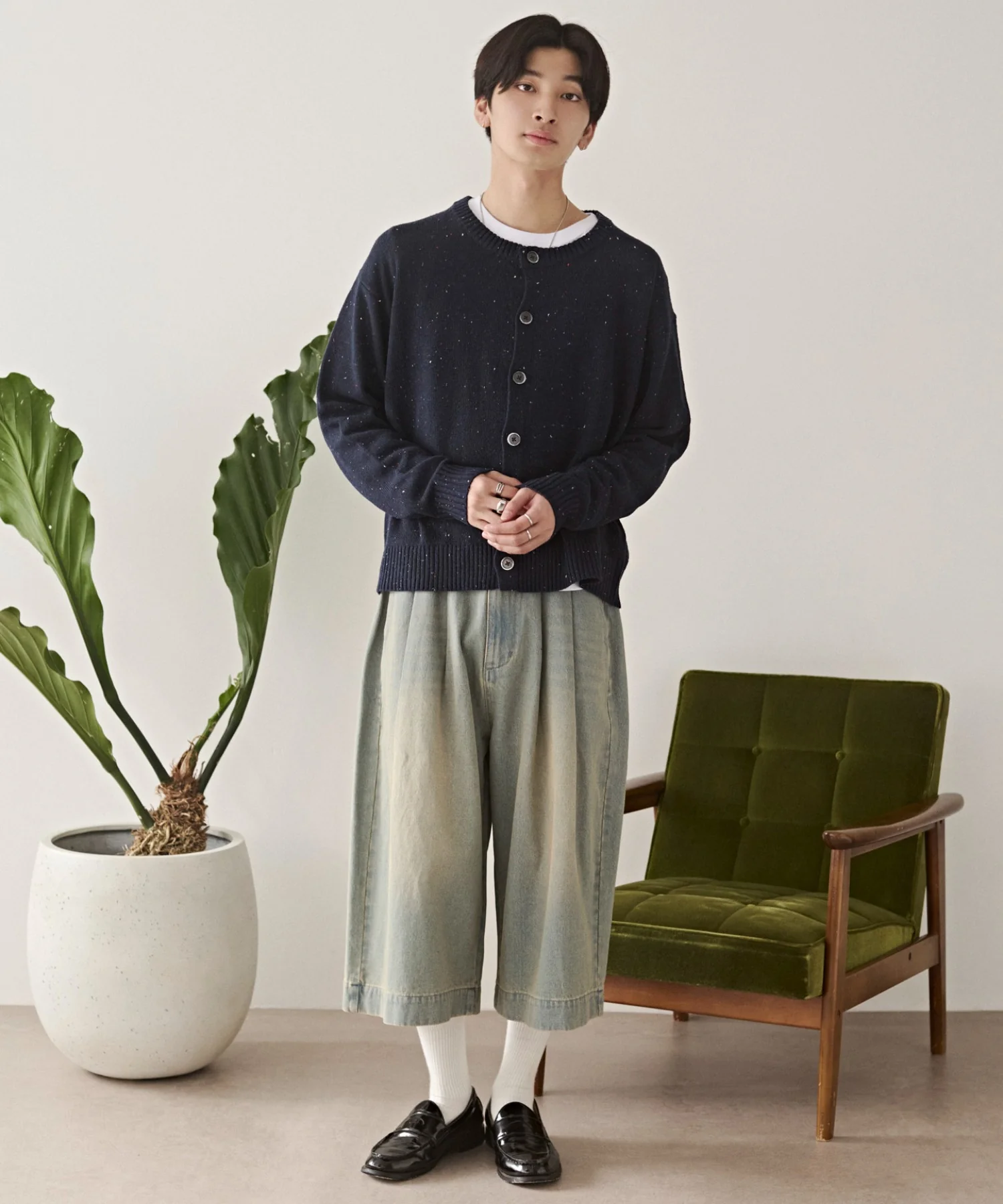 ネップクルーネックカーディガン - Image 26