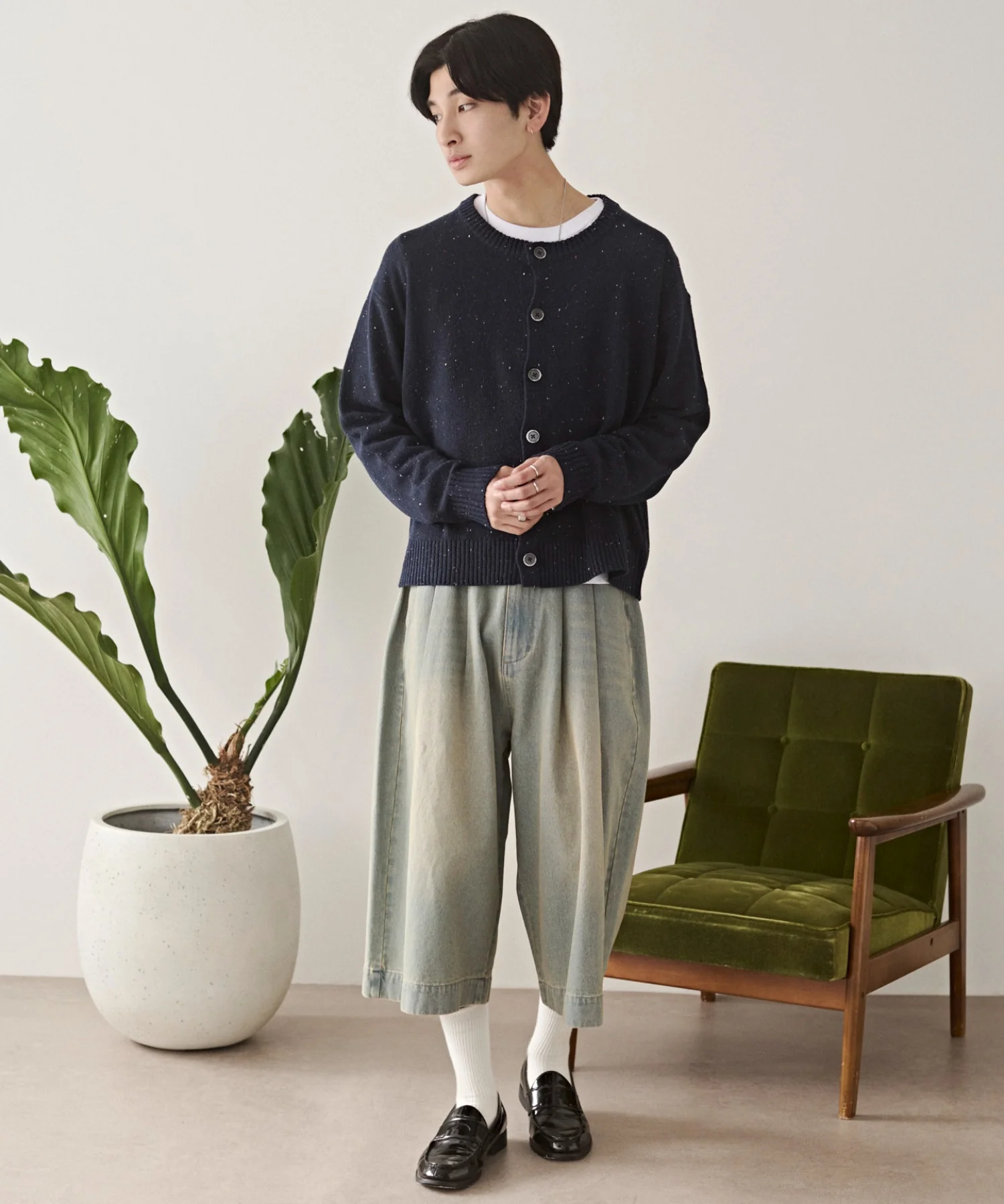 ネップクルーネックカーディガン - Image 27