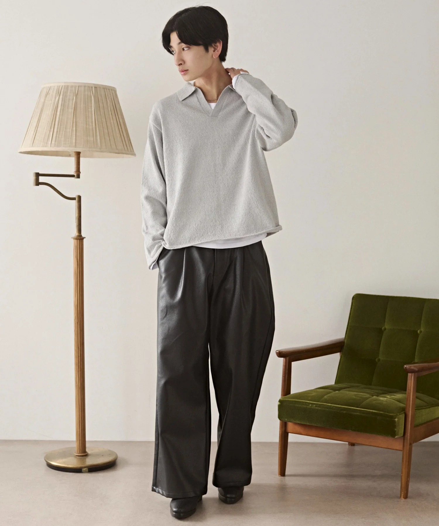 スキッパーニットポロ - Image 3