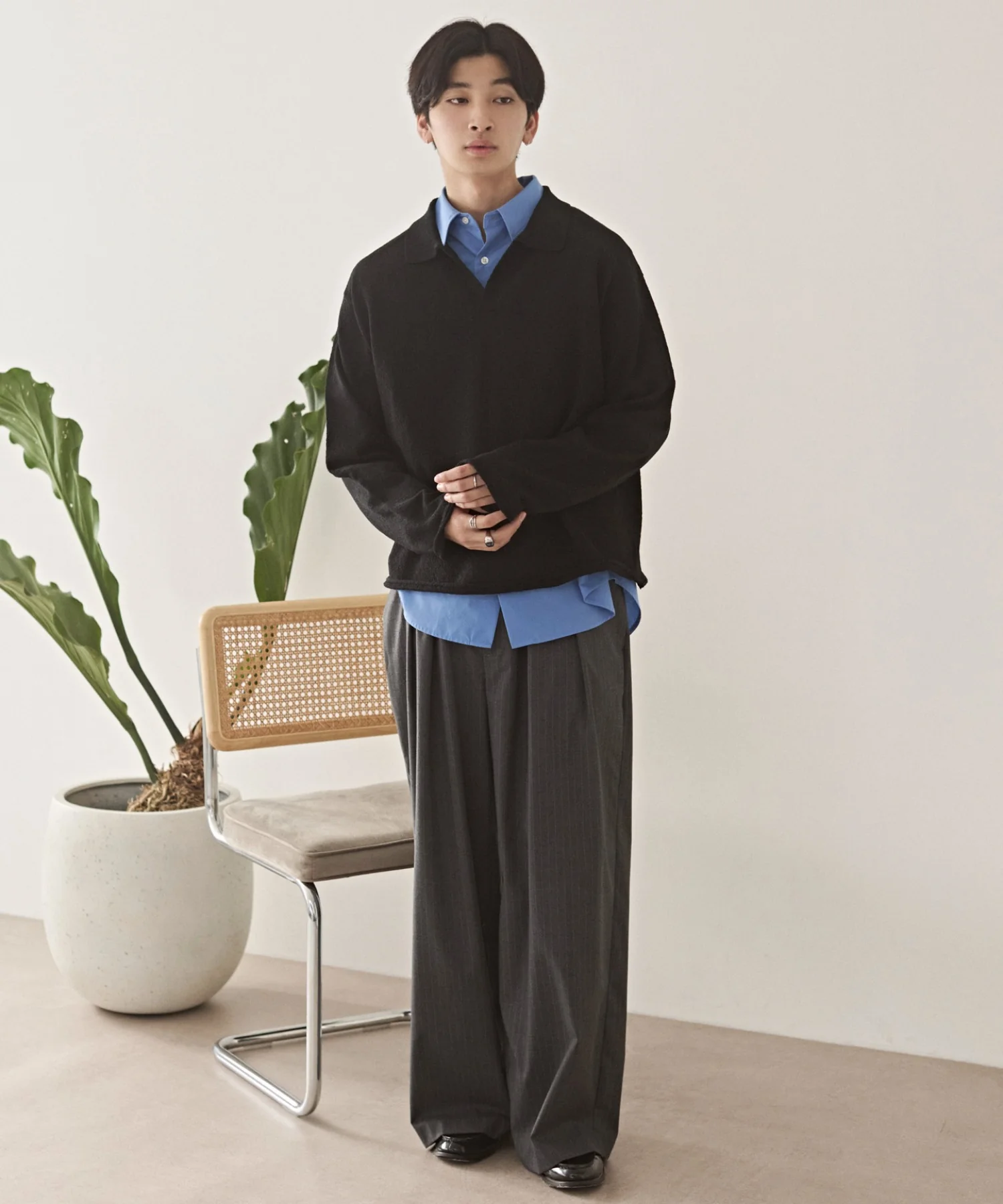 スキッパーニットポロ - Image 5