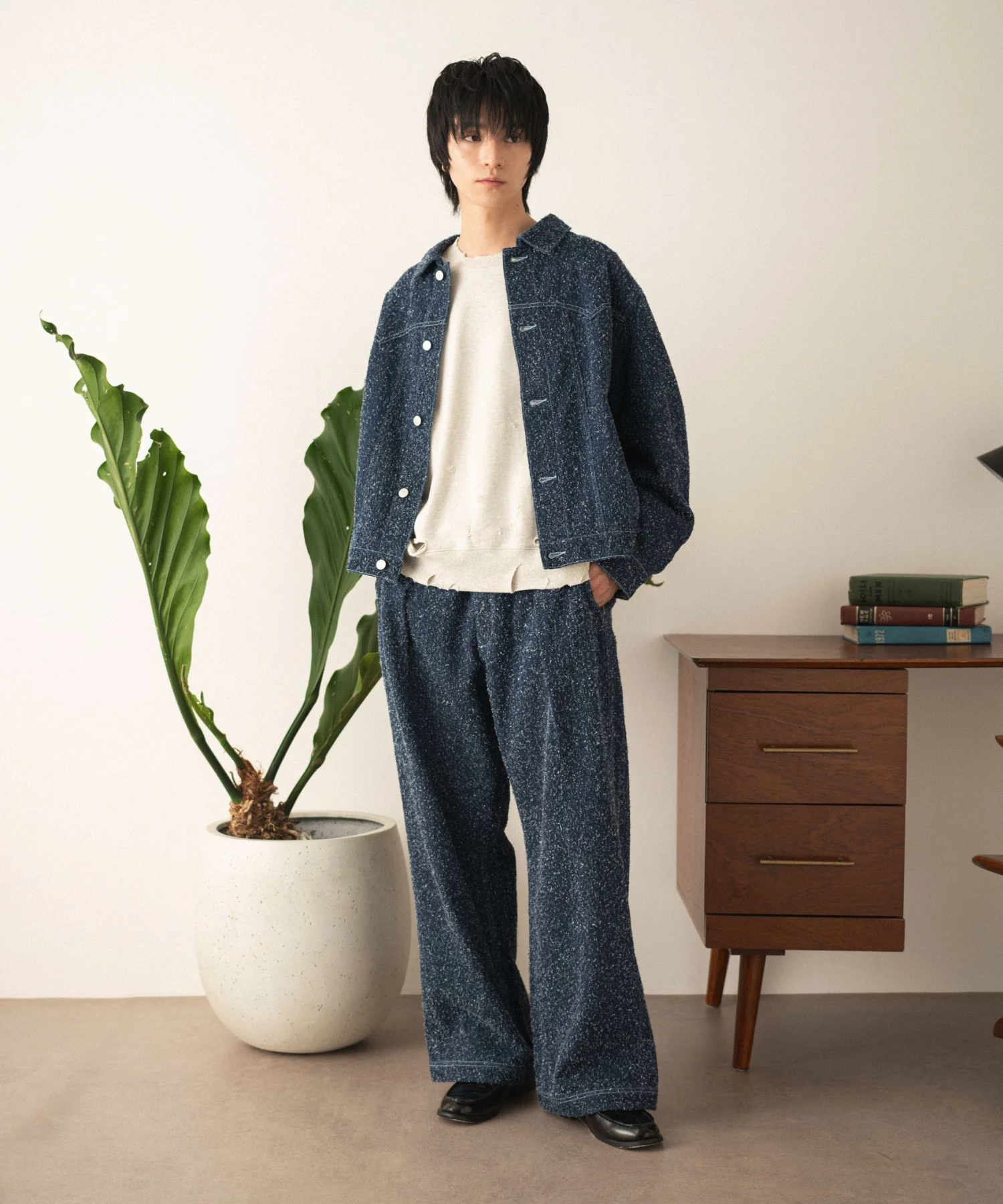 ネップデニムバギーパンツ - Image 13