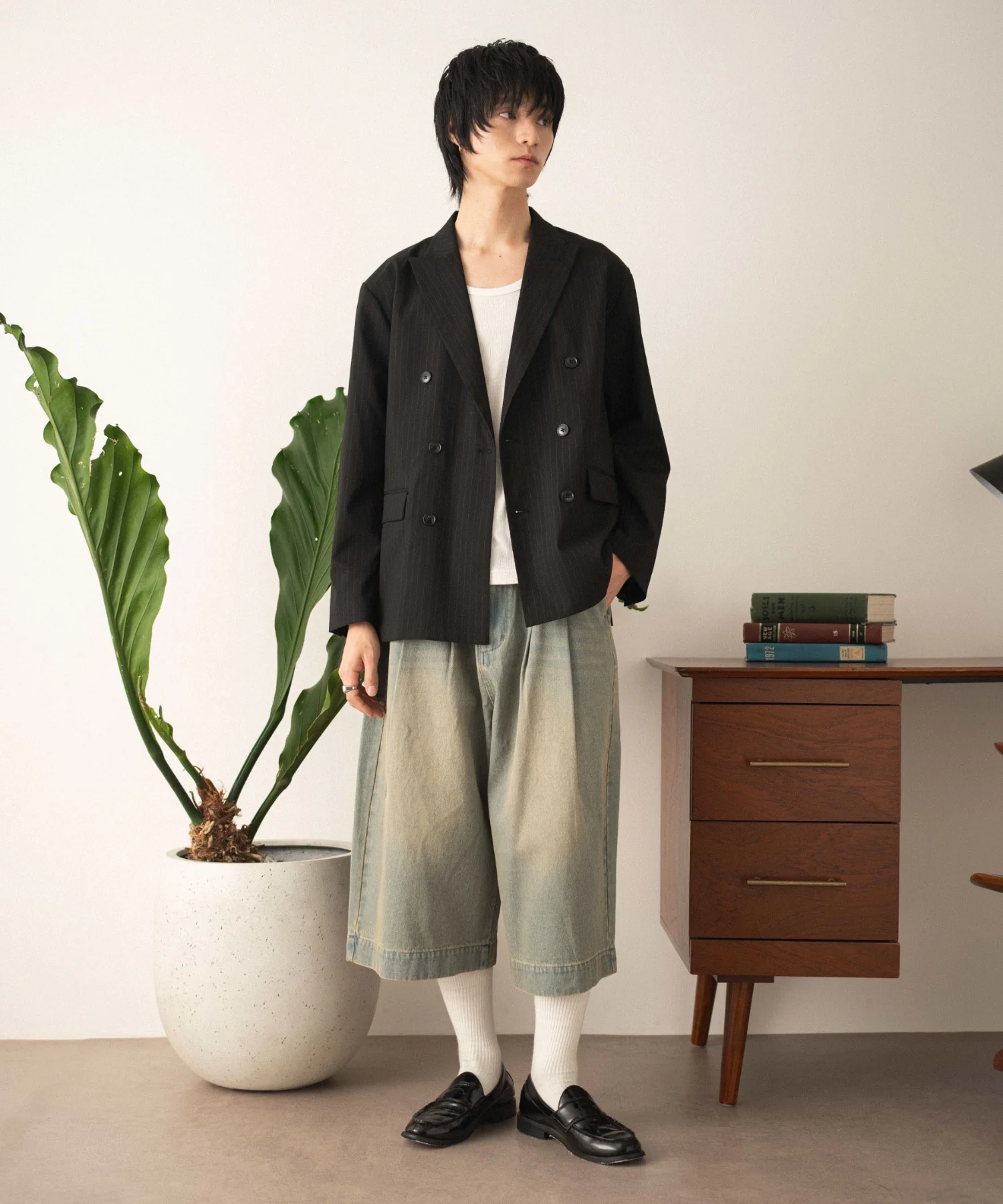 クロップドワイドデニムパンツ - Image 12