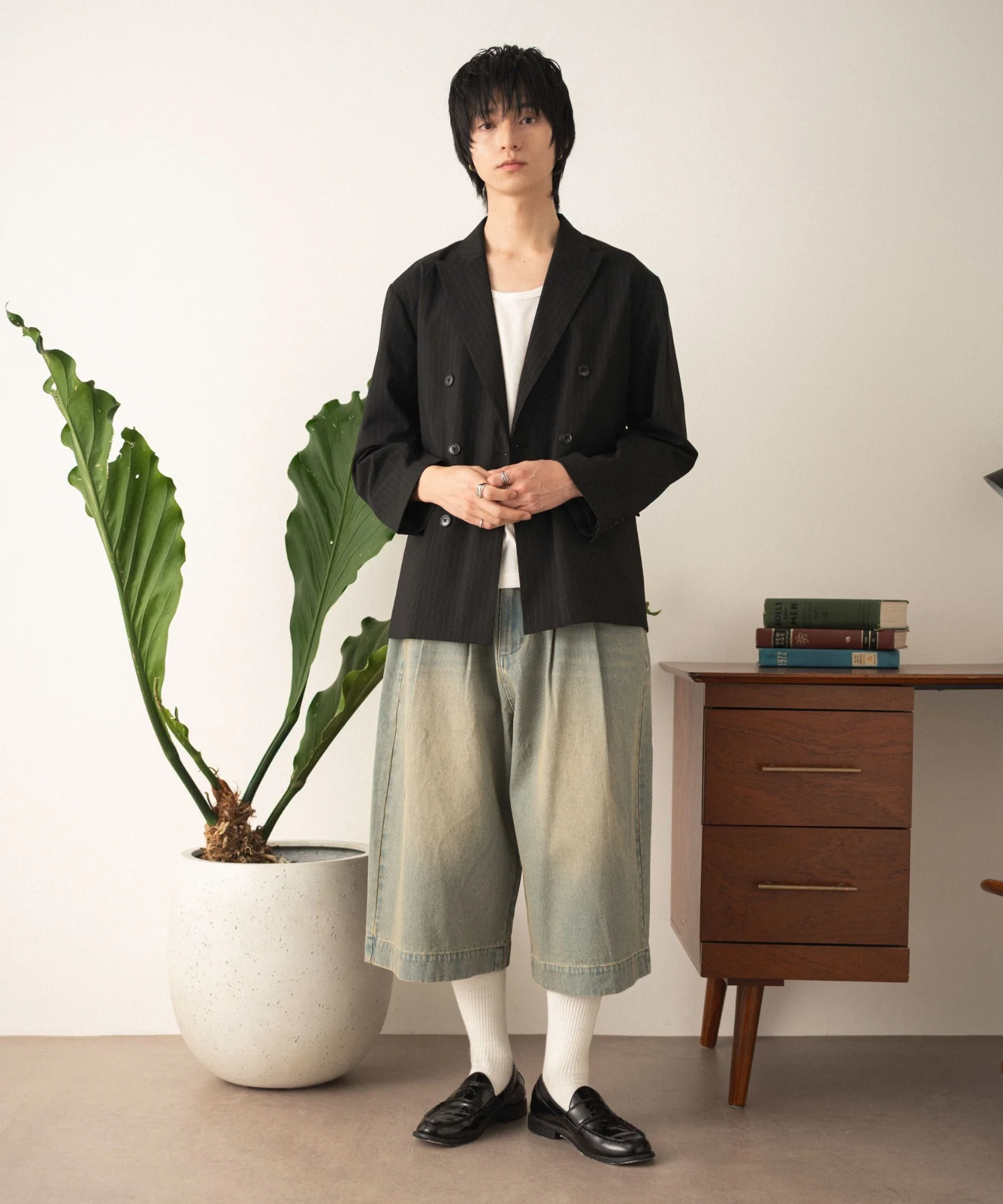 クロップドワイドデニムパンツ - Image 13