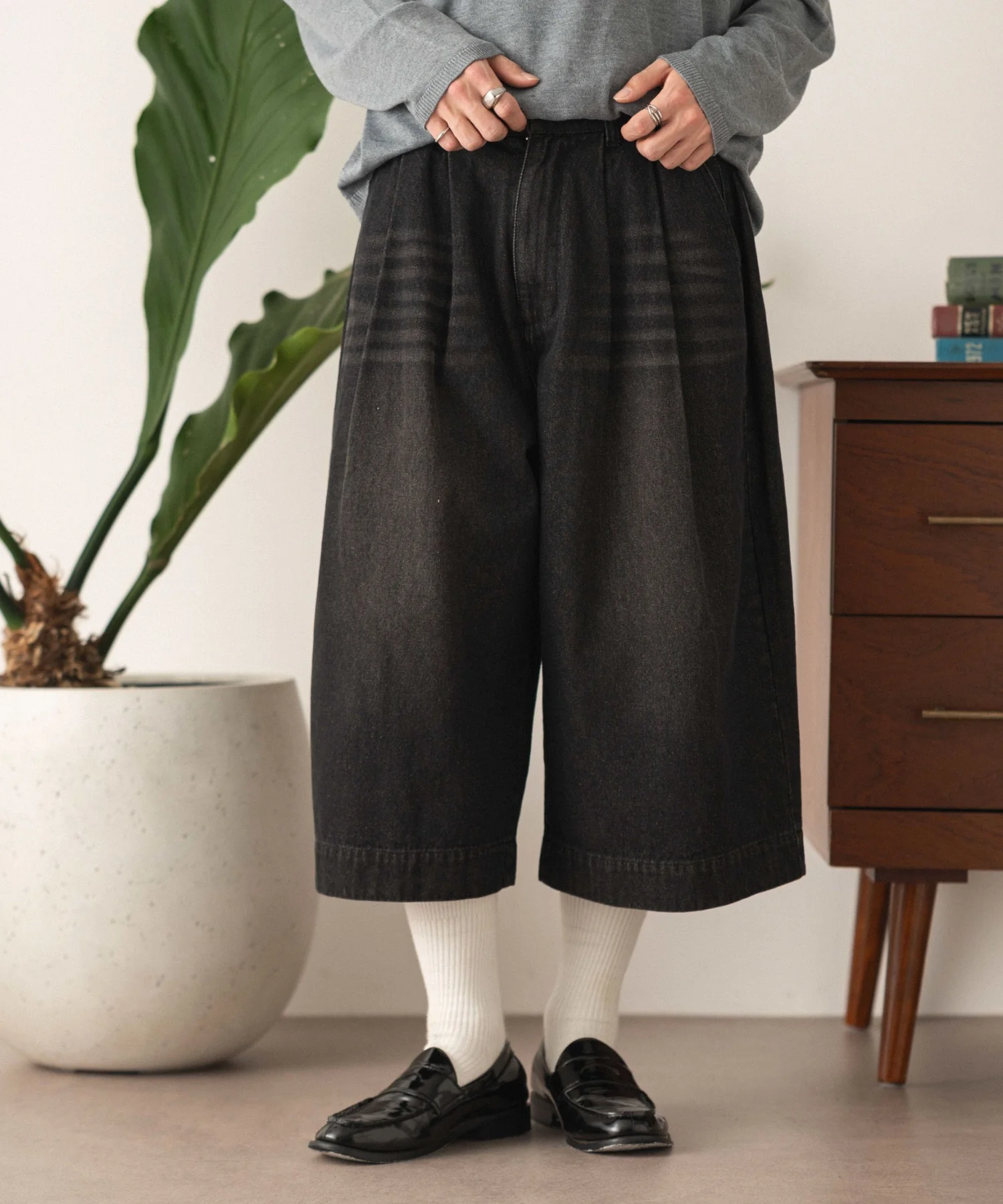 クロップドワイドデニムパンツ - Image 17