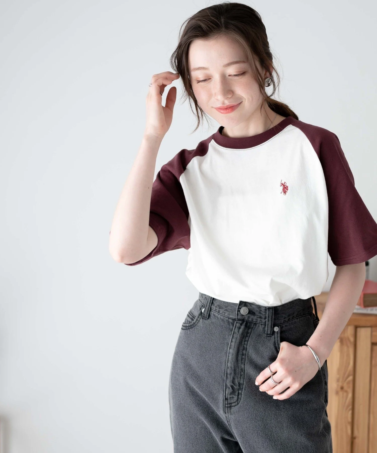 USPOLOワンポイントTシャツ - Image 11