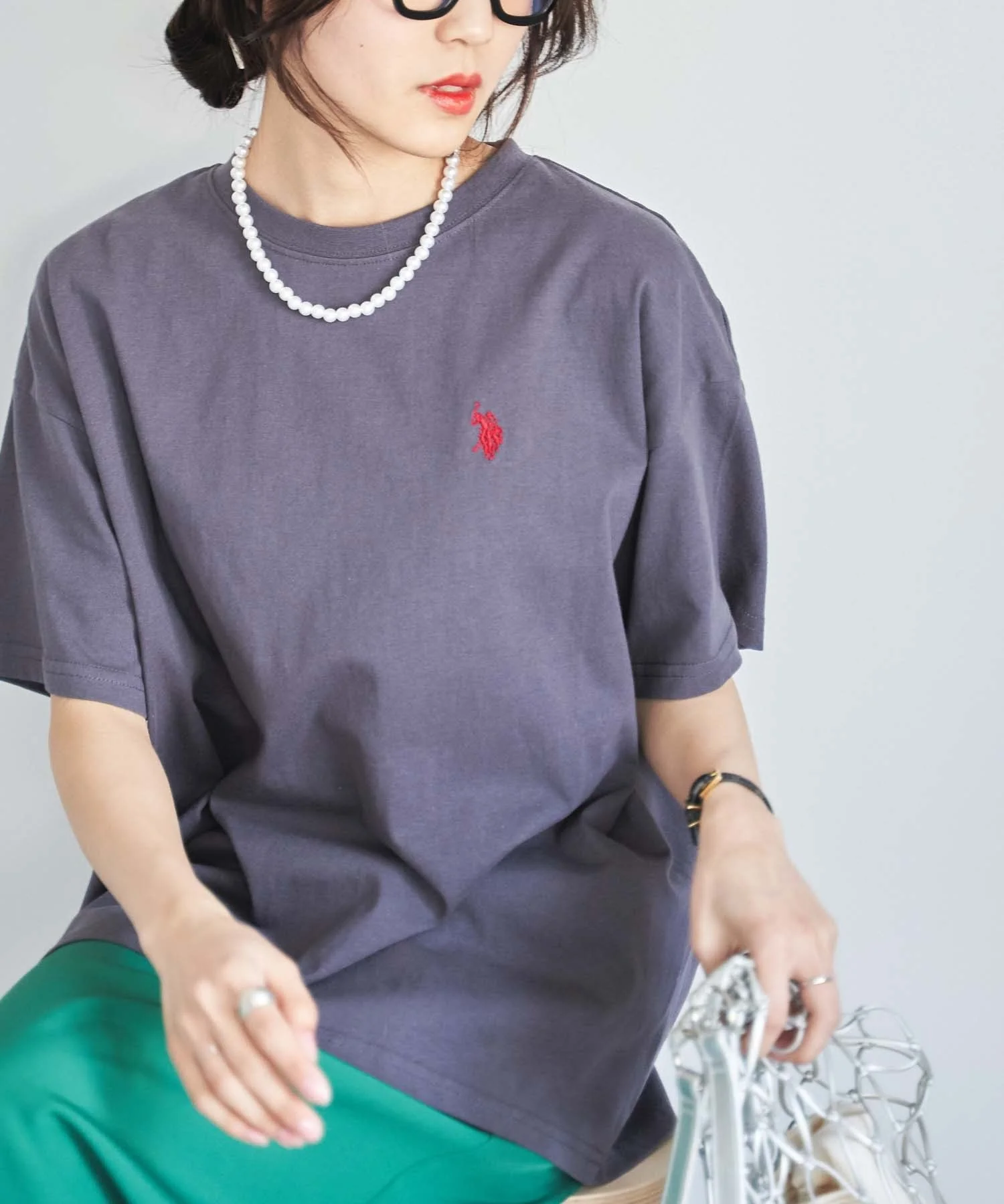 USPOLOワンポイントTシャツ - Image 13