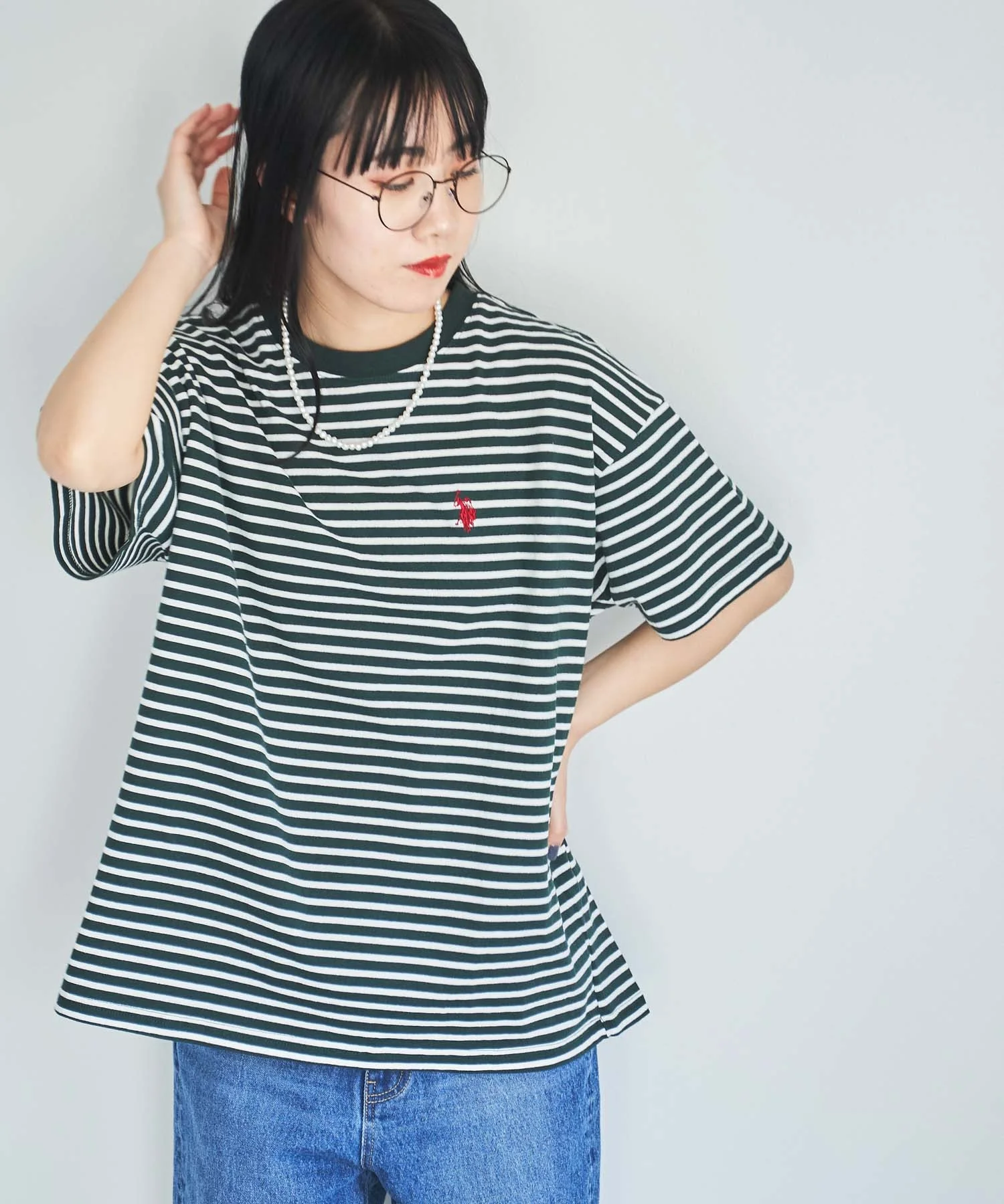 USPOLOワンポイントTシャツ - Image 17