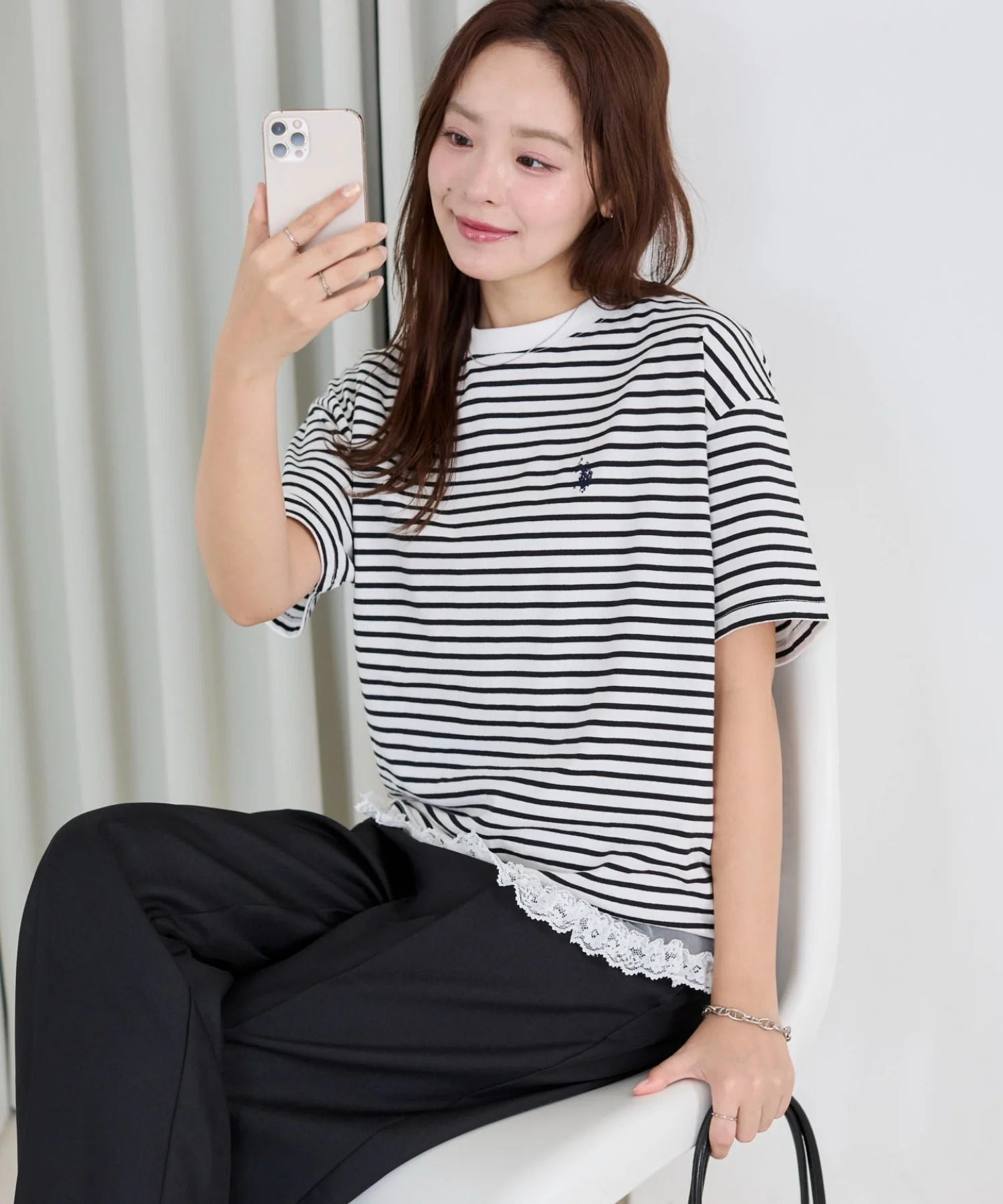 USPOLOワンポイントTシャツ - Image 25