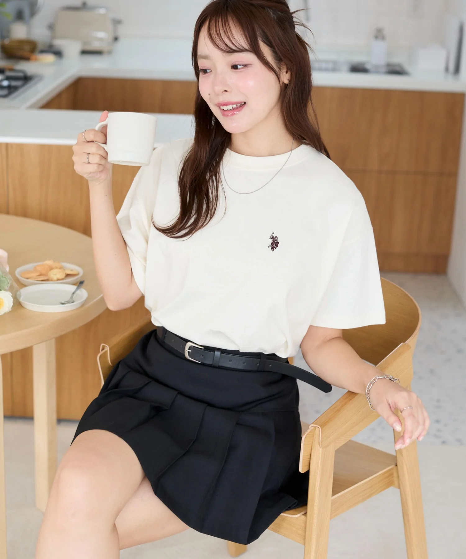 USPOLOワンポイントTシャツ - Image 4