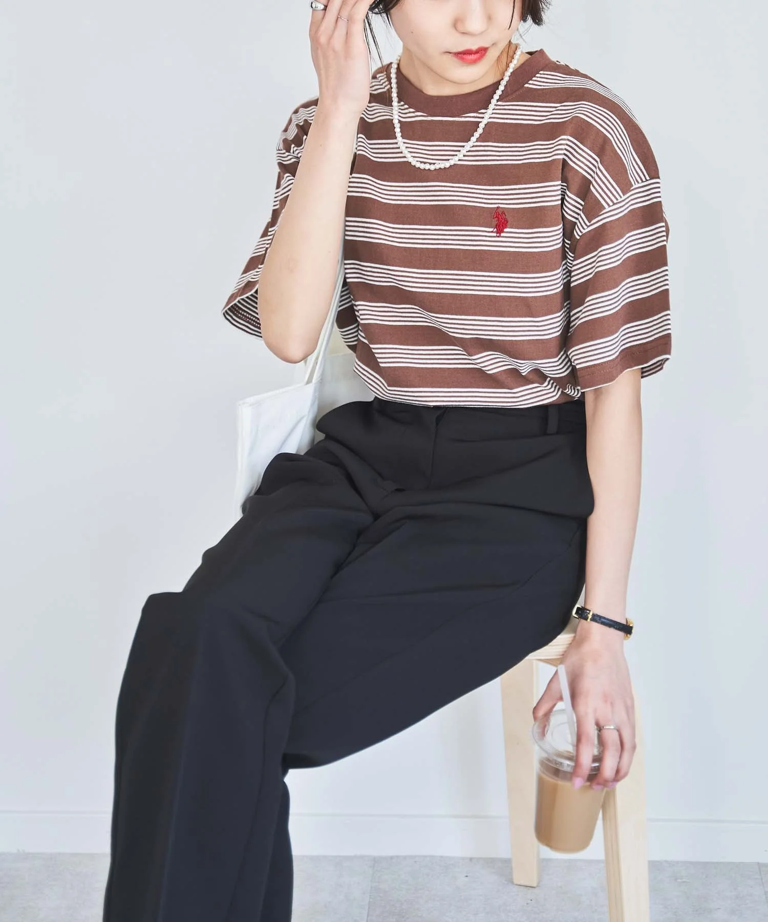 USPOLOワンポイントTシャツ - Image 8