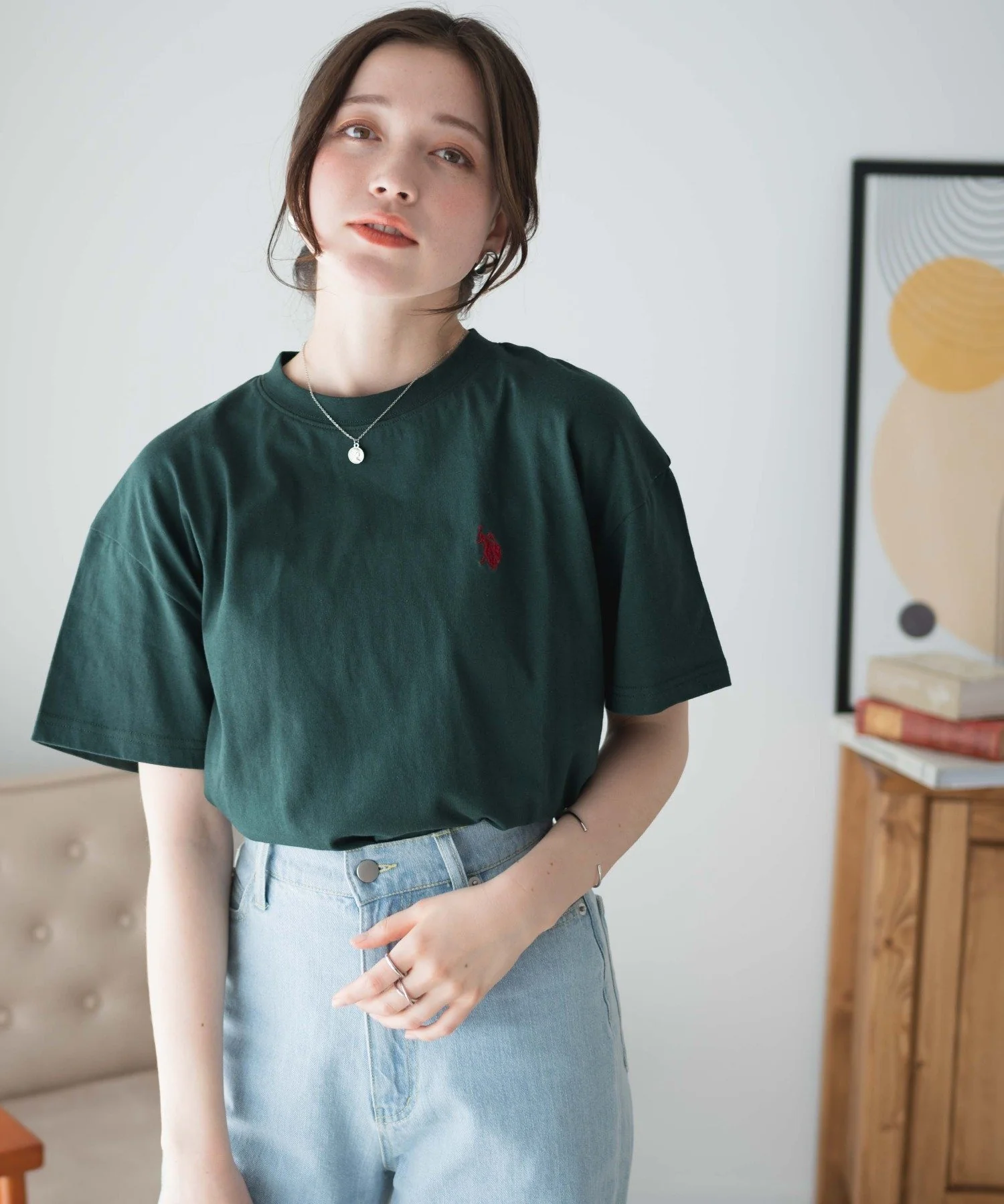 USPOLOワンポイントTシャツ - Image 9
