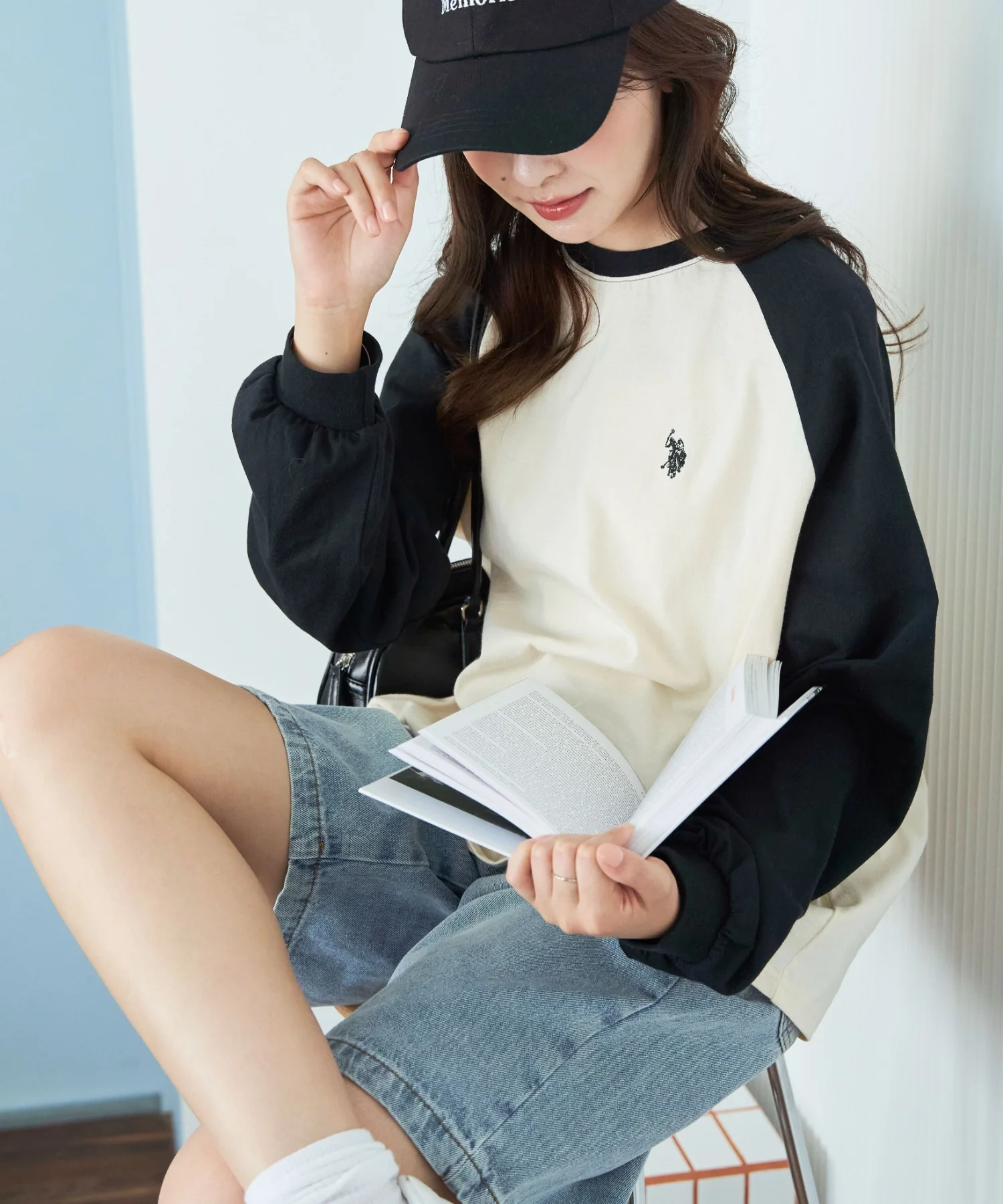 USPOLOだぼそでカラーロンT - Image 5