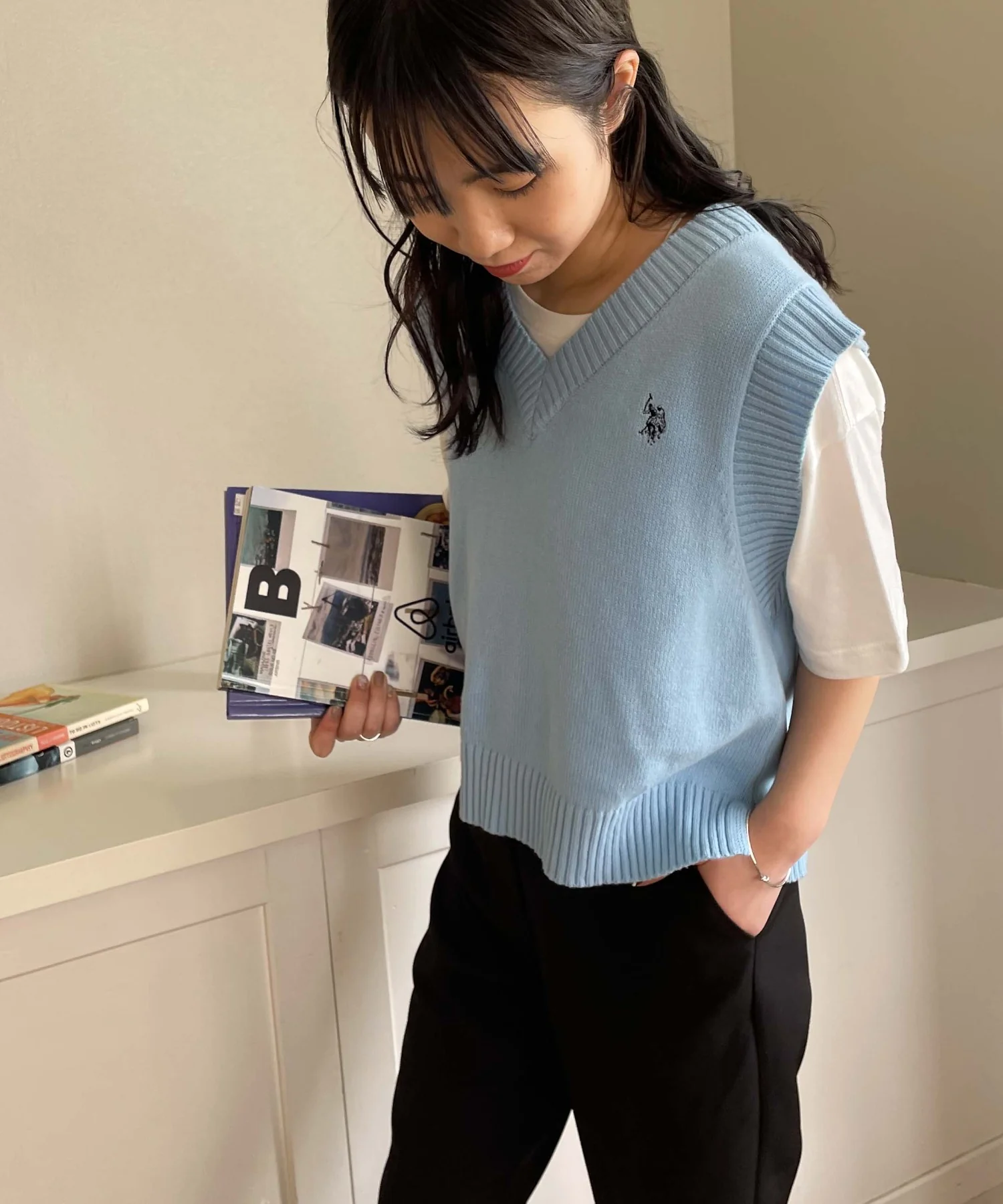 U.S. POLO ASSN.|別注カラーワンポイントベスト - Image 13