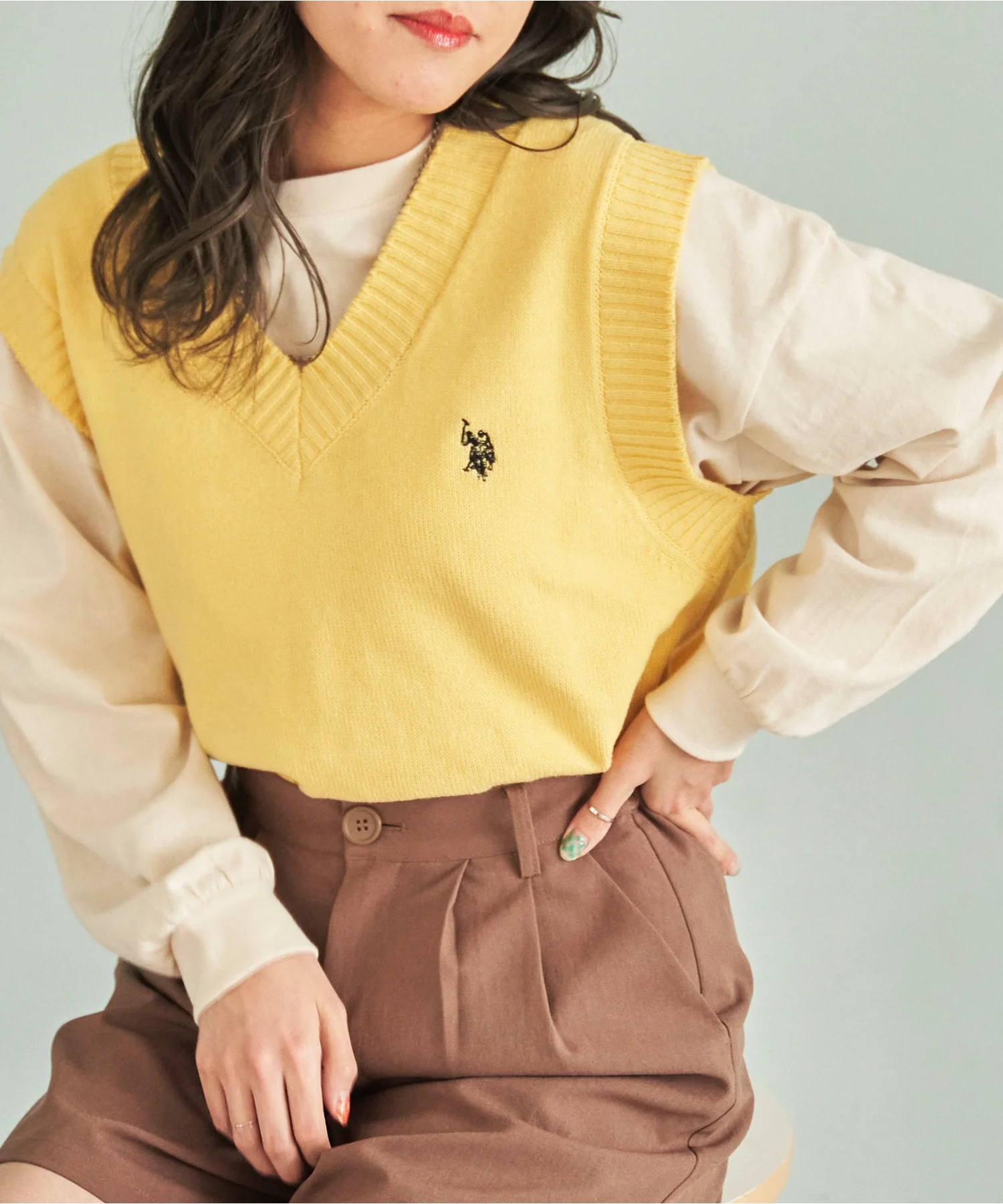 U.S. POLO ASSN.|別注カラーワンポイントベスト - Image 28