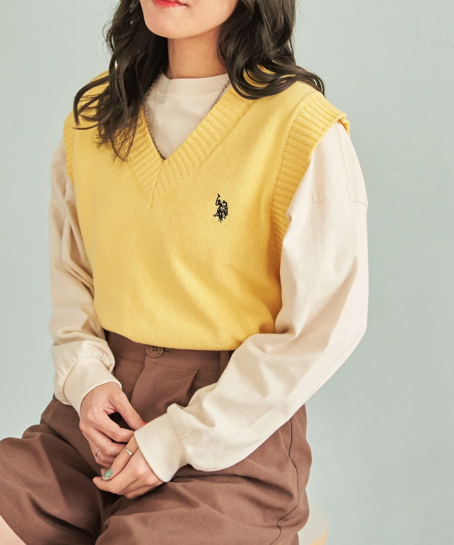 U.S. POLO ASSN.|別注カラーワンポイントベスト - Image 29