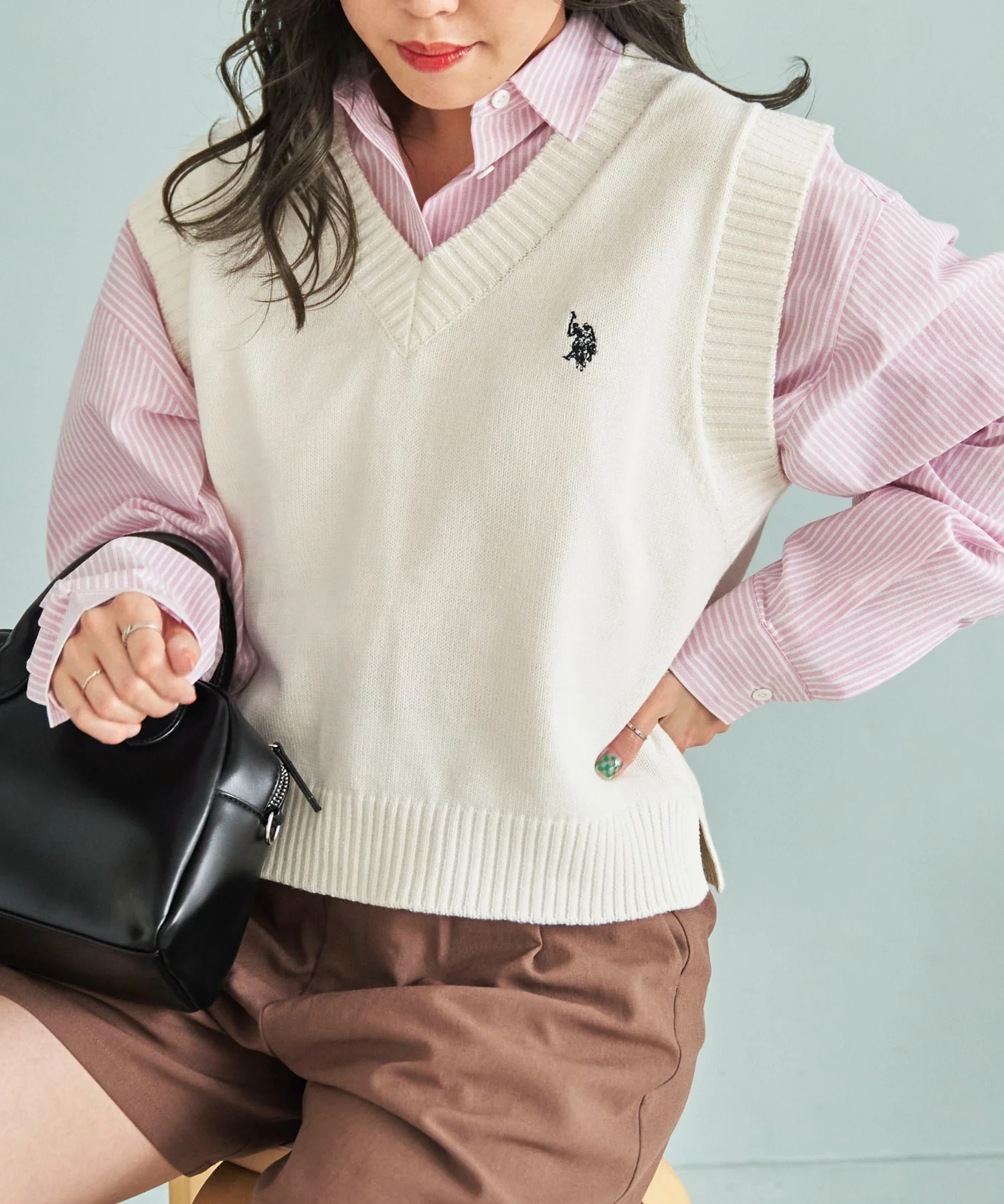 U.S. POLO ASSN.|別注カラーワンポイントベスト - Image 36