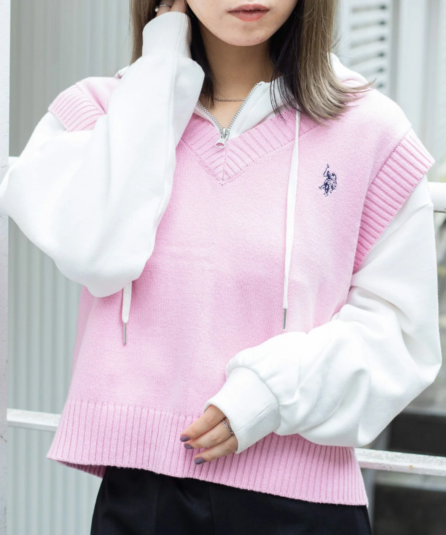 U.S. POLO ASSN.|別注カラーワンポイントベスト - Image 65