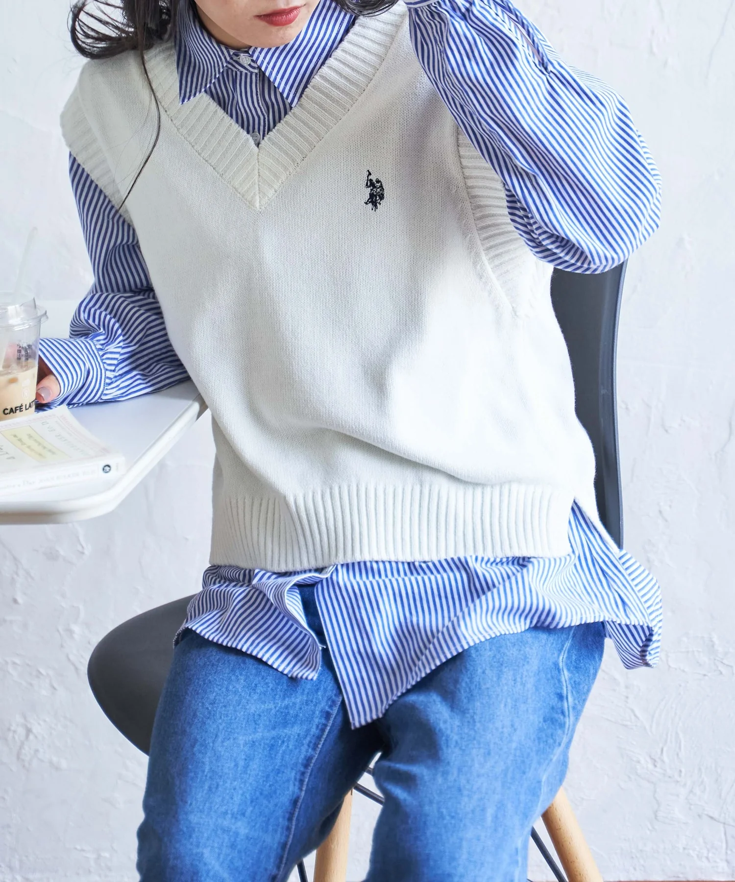 U.S. POLO ASSN.|別注カラーワンポイントベスト - Image 7