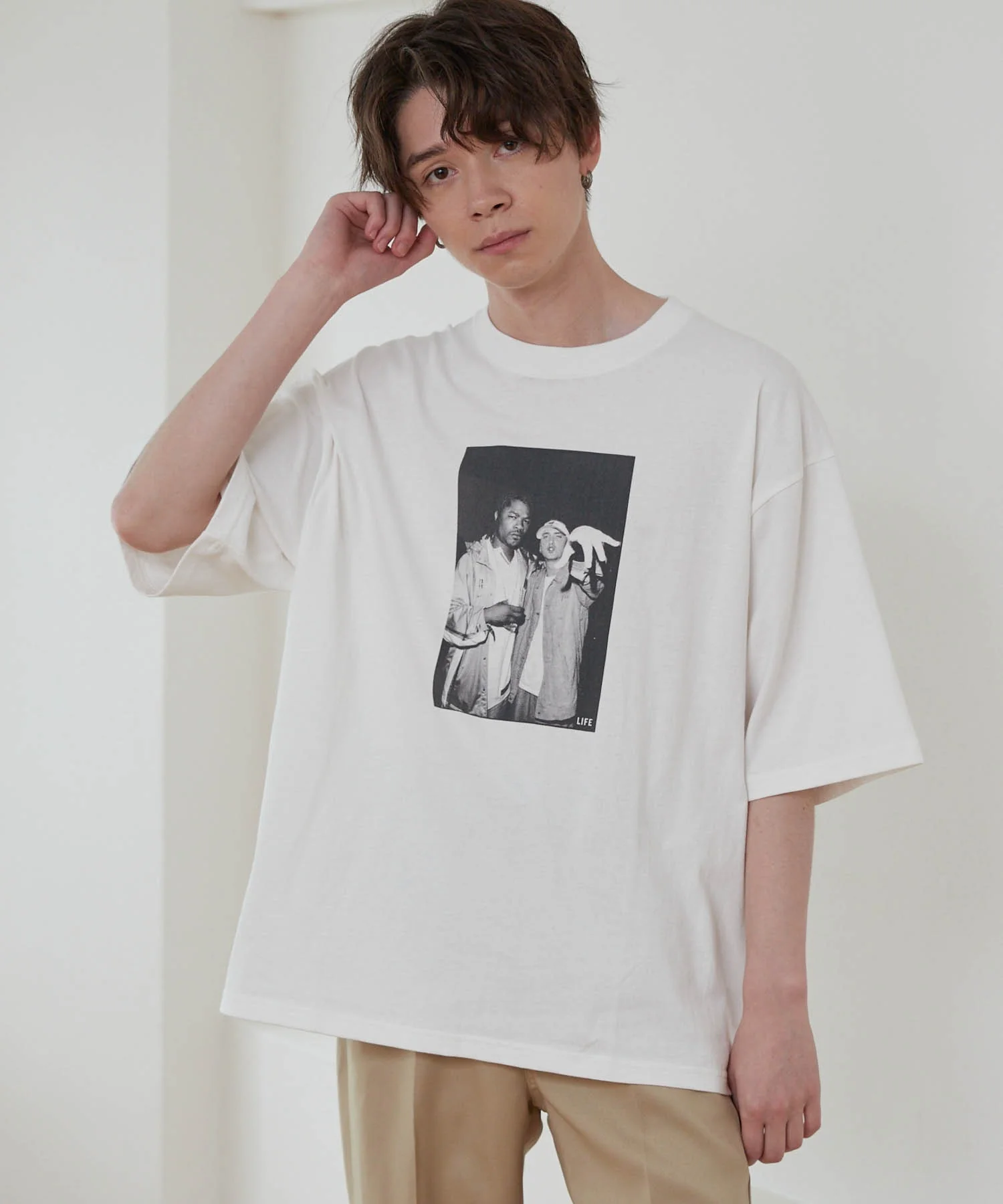 別注 LIFE GRAPHIC LOOSE TEE - Image 3