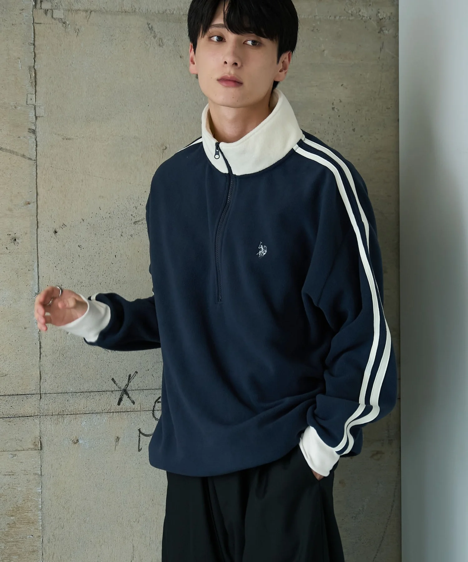 USPOLOフリースハーフジッププルオーバー - Image 13