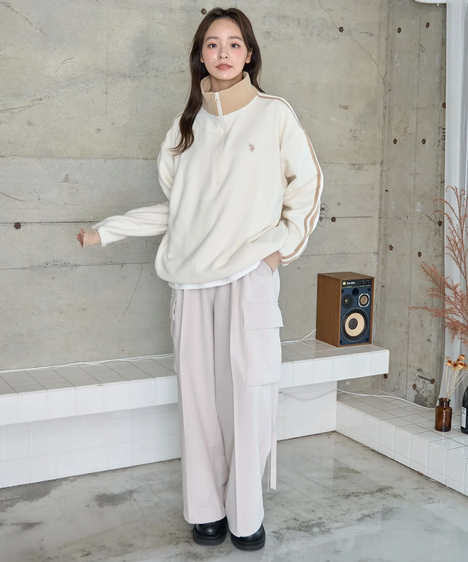 USPOLOフリースハーフジッププルオーバー - Image 15