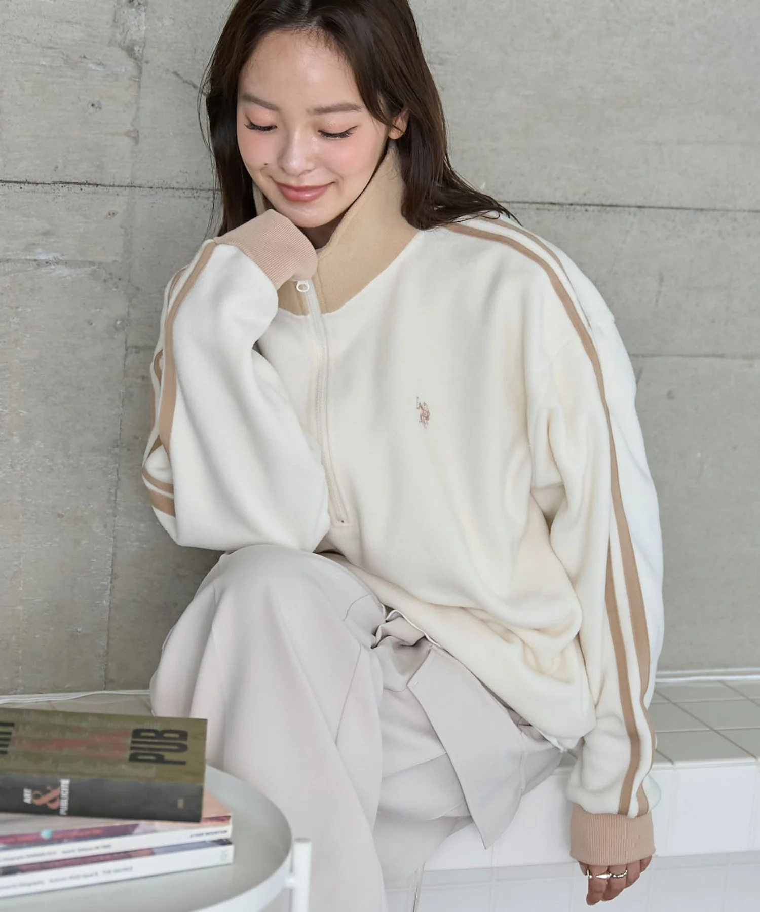 USPOLOフリースハーフジッププルオーバー - Image 19