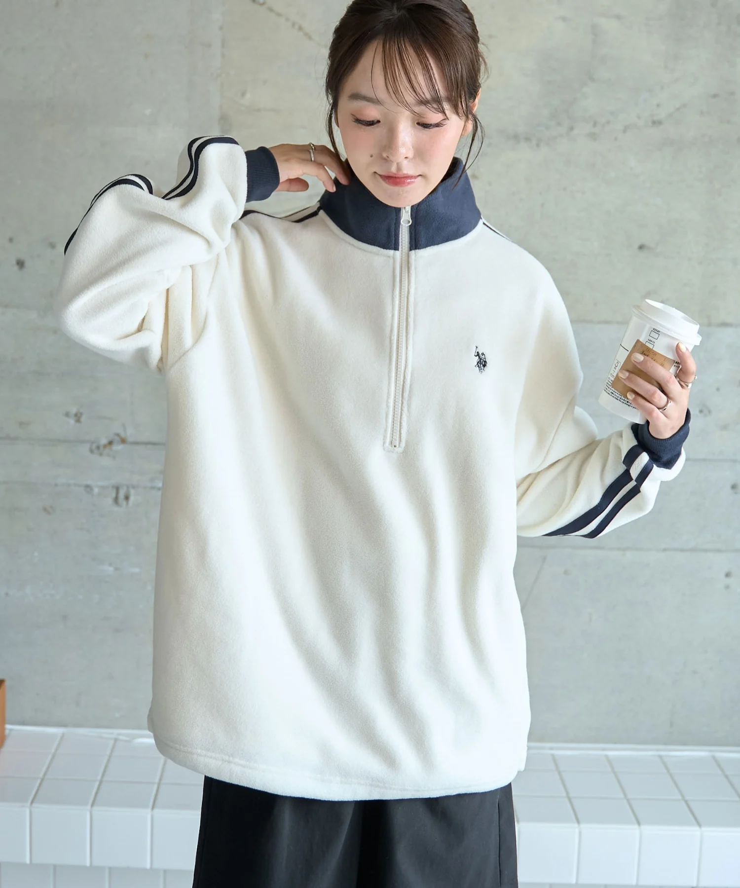 USPOLOフリースハーフジッププルオーバー - Image 28
